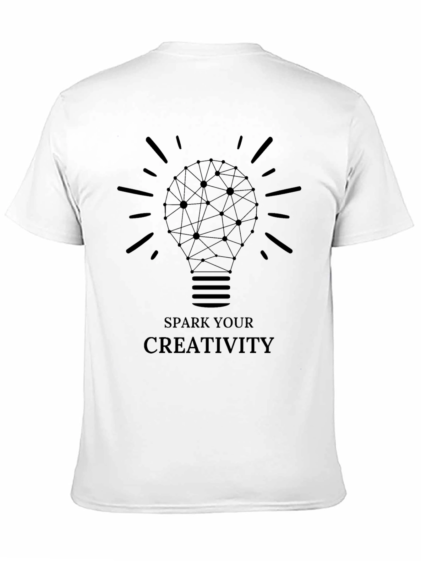 Spark Your Creativity Black Graphic T-Shirt