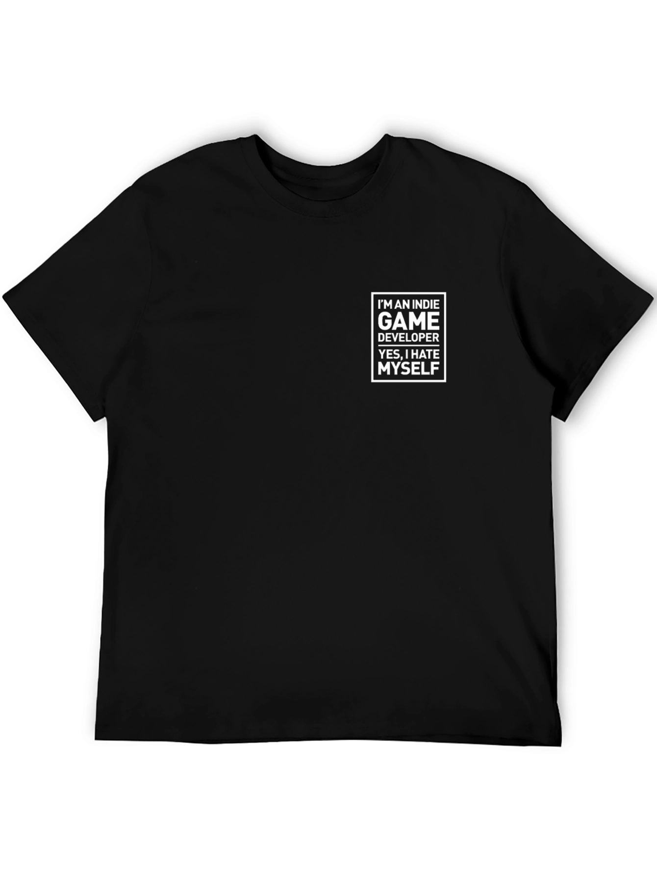 Indie Game Developer Humor T-Shirt - Black