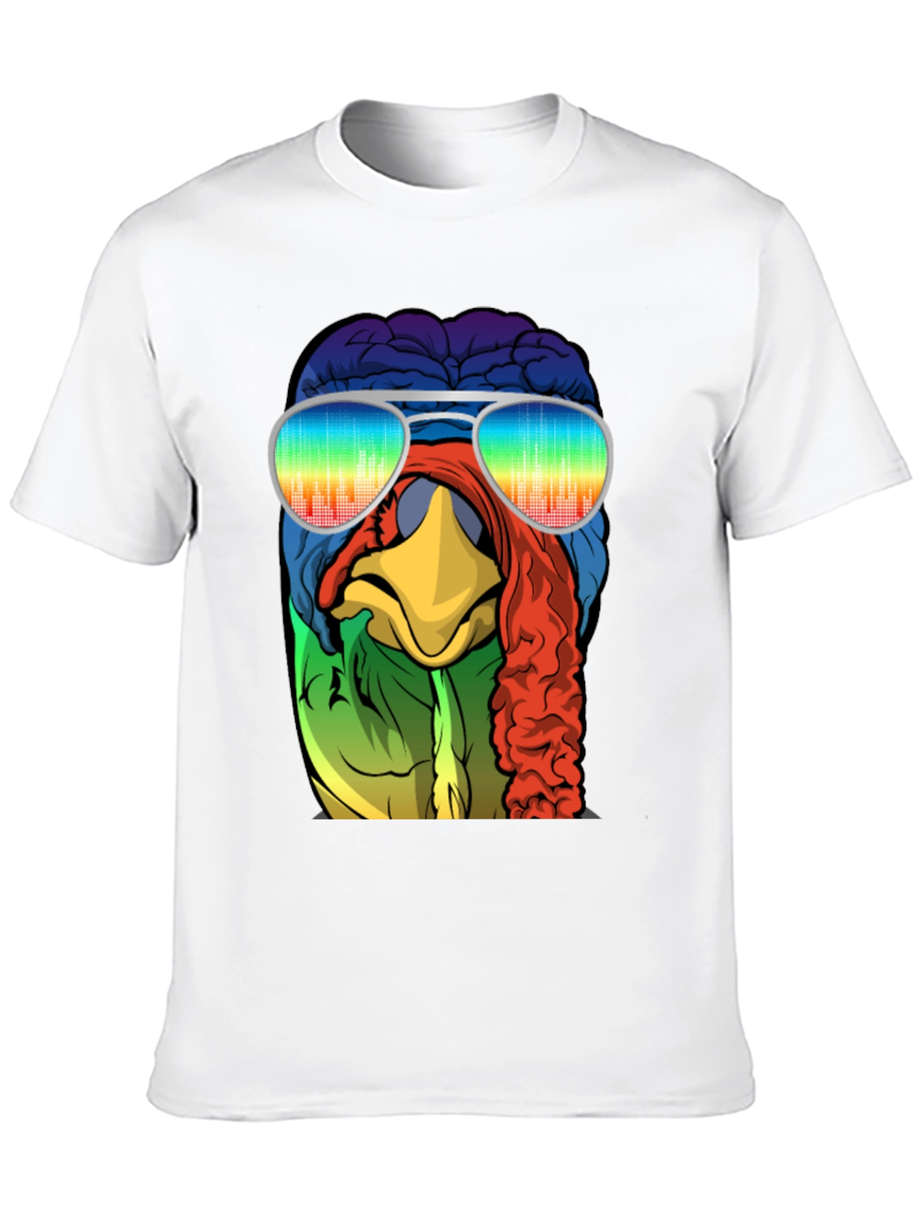 Cool Turkey Brain Rainbow Sunglasses T-Shirt