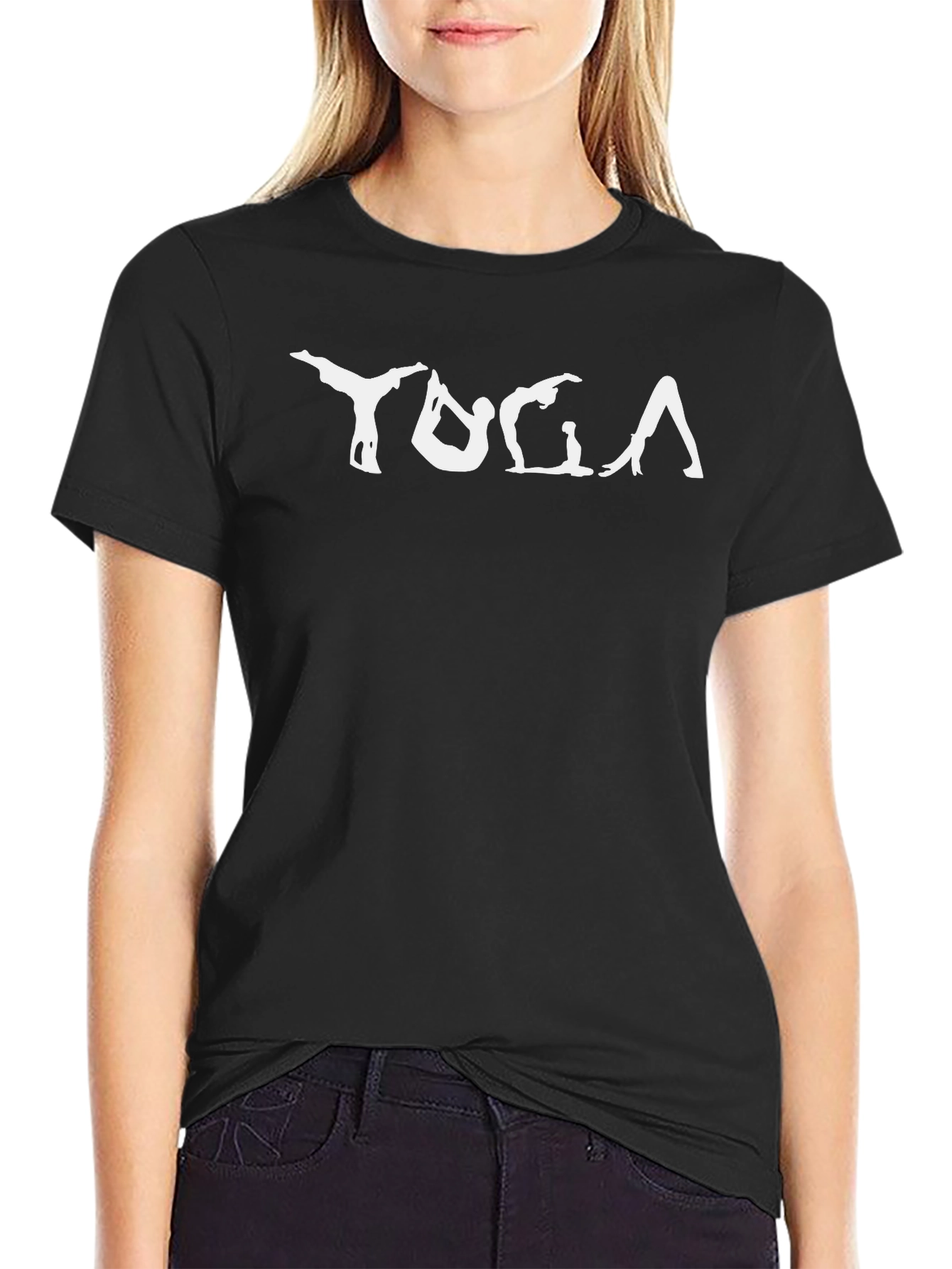 Yoga Silhouette Graphic T-Shirt