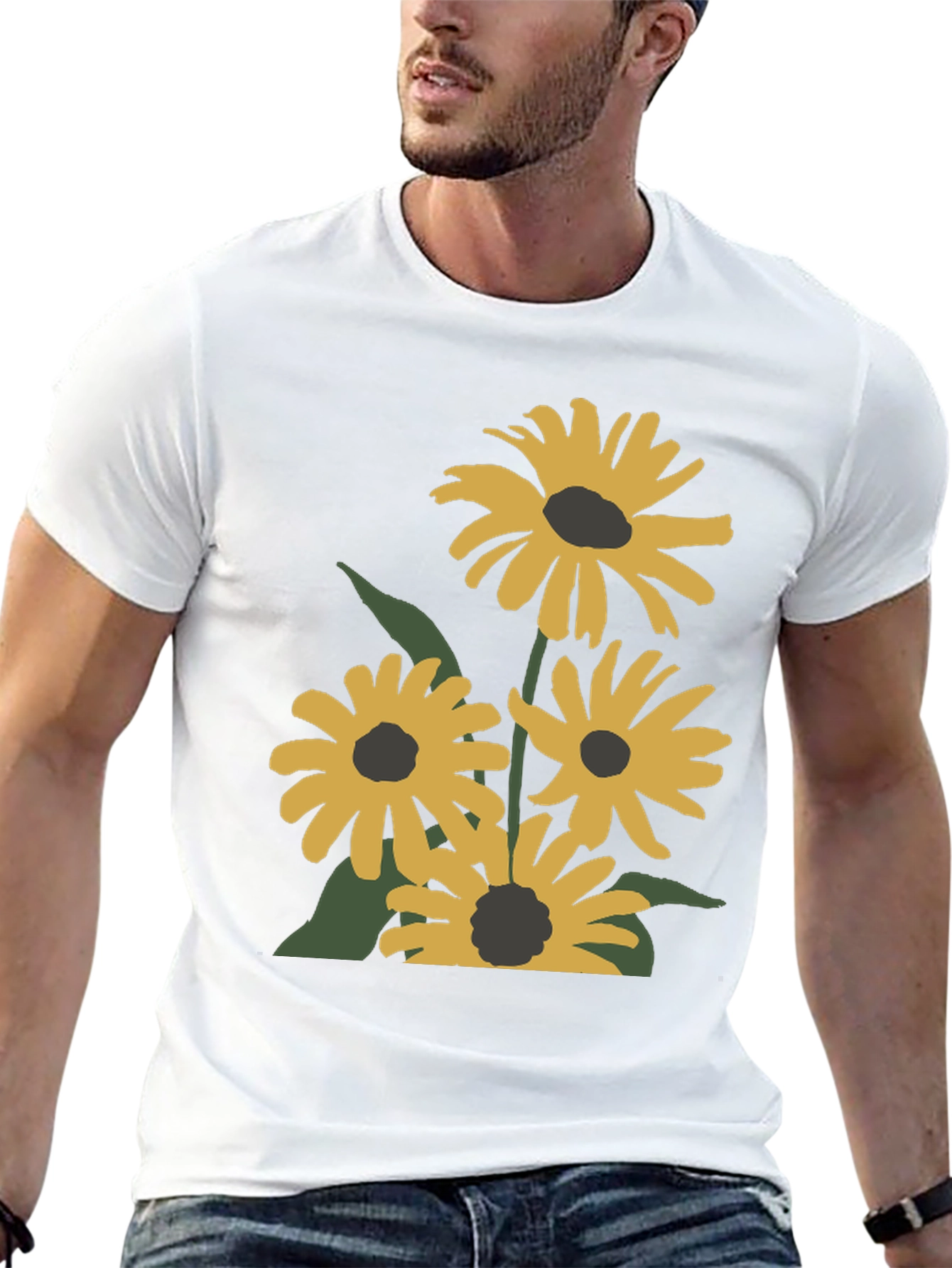 Black Floral Graphic T-Shirt