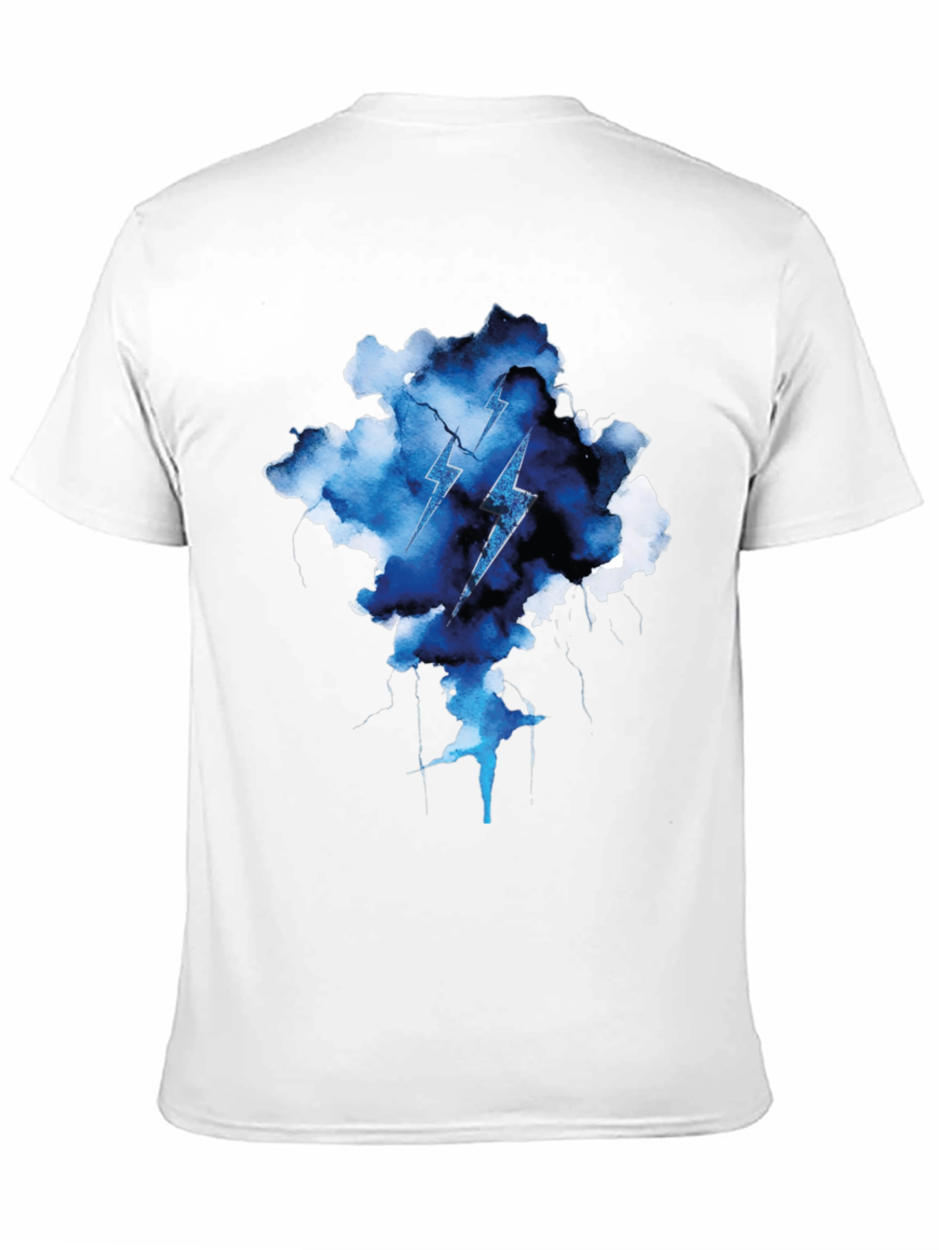 Lightning Bolt Cloud Graphic Tee - Black