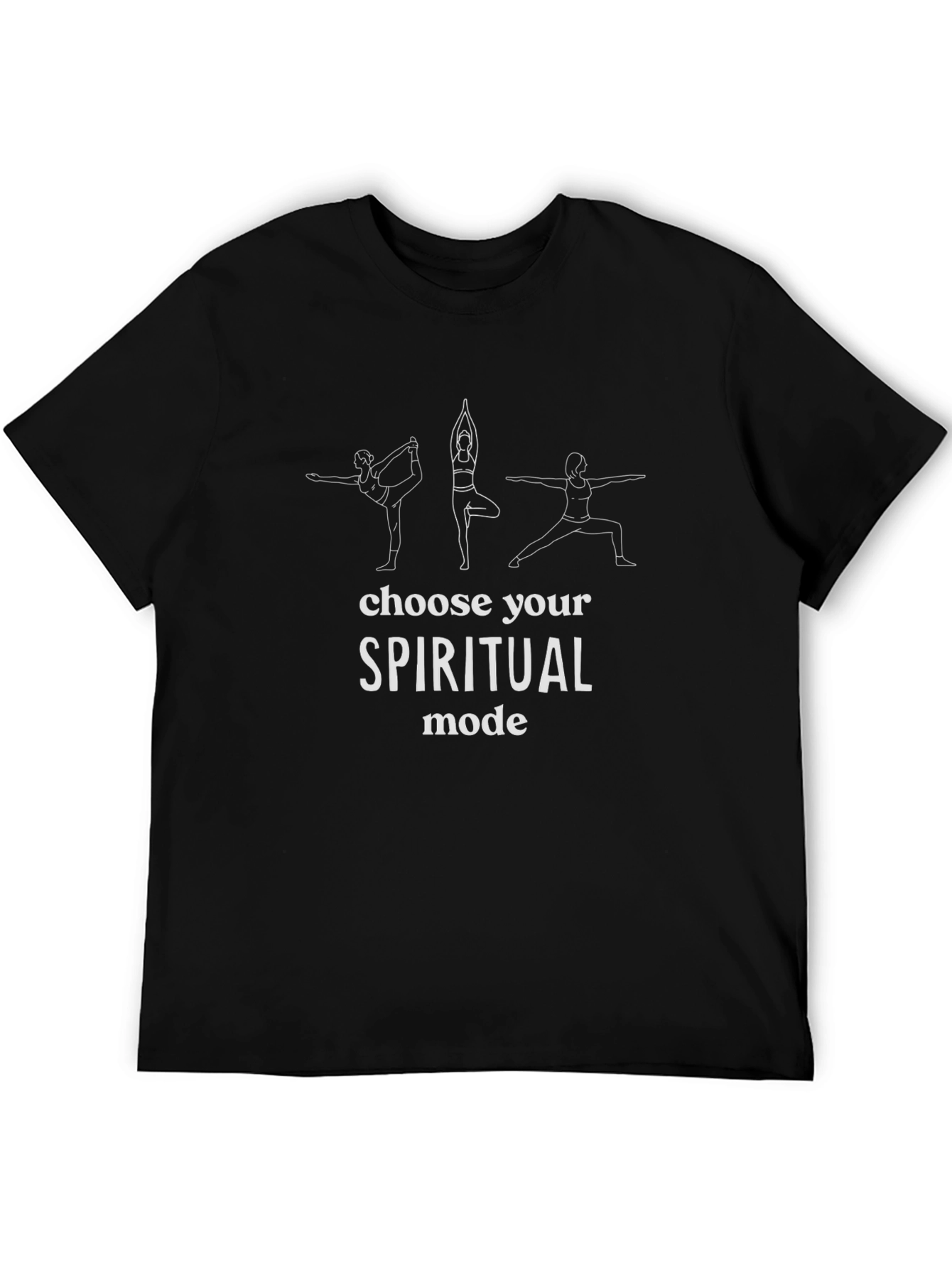 Spiritual Mode Yoga T-Shirt - Black