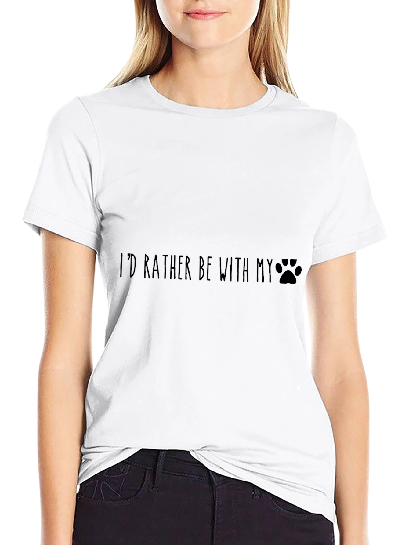 Id Rather Be With My Dog T-Shirt