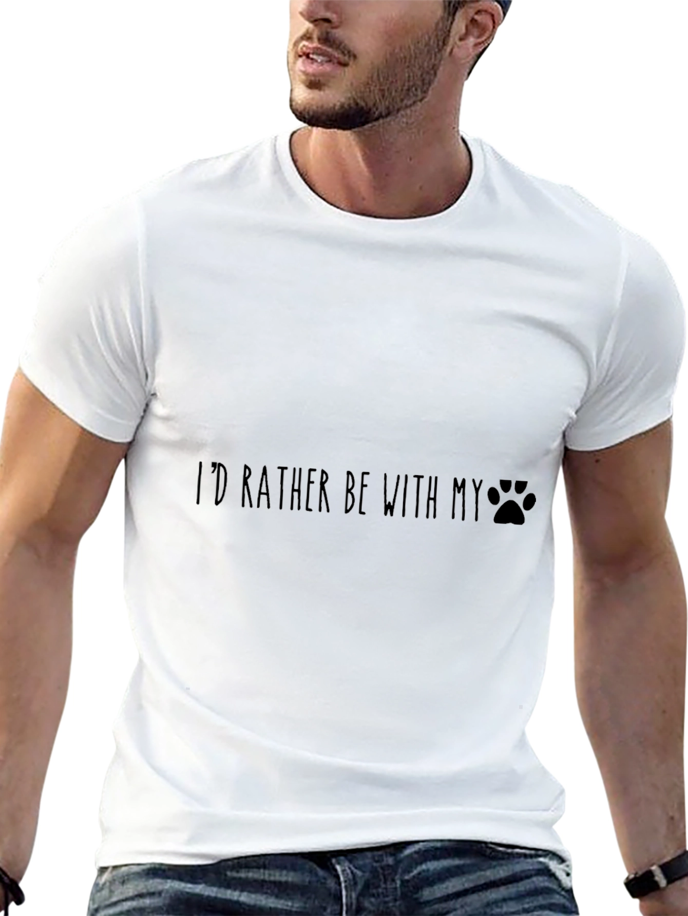 Id Rather Be With My Dog T-Shirt