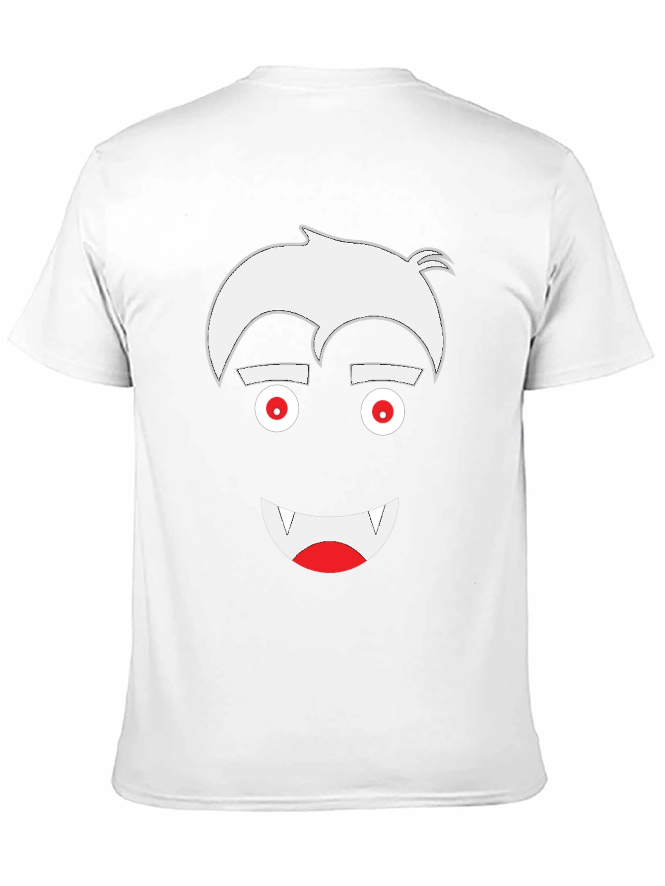 Vampire Cartoon Graphic Tee - Mens Black T-Shirt