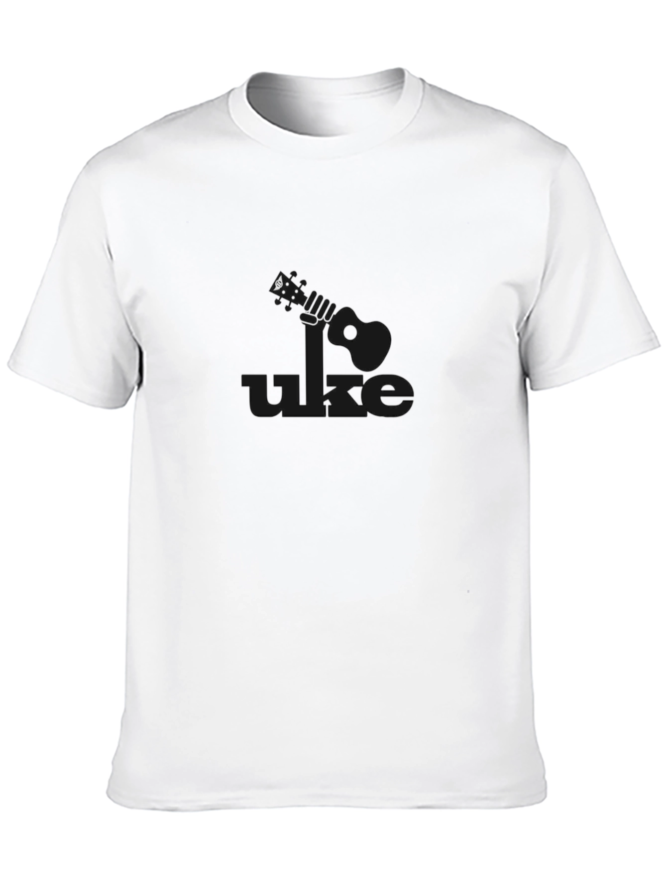 Uke Graphic Tee - Black Casual Ukulele Shirt