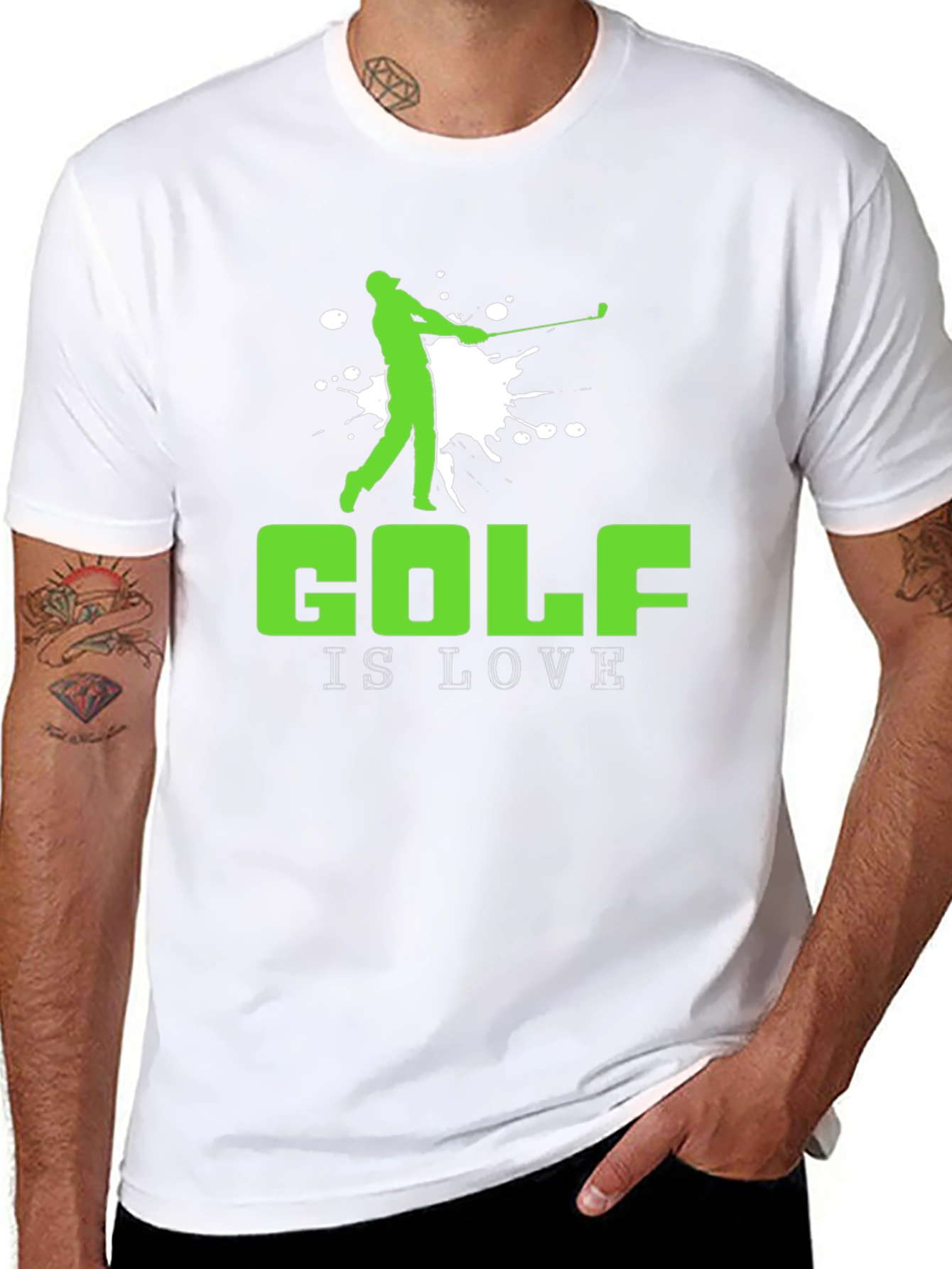 Golf is Love T-Shirt - Golfer Silhouette