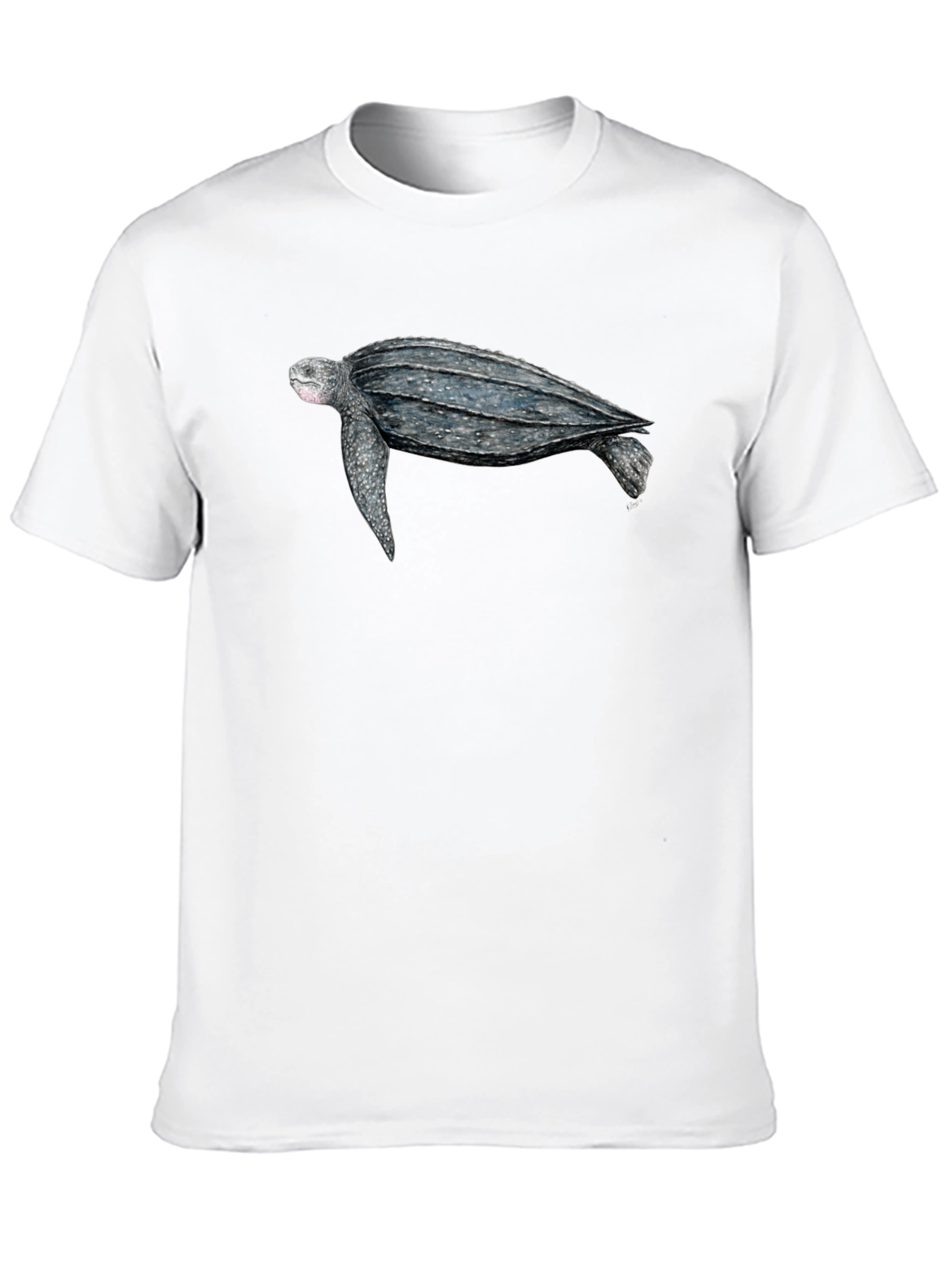 Sea Turtle Graphic Tee - Black Cotton T-Shirt