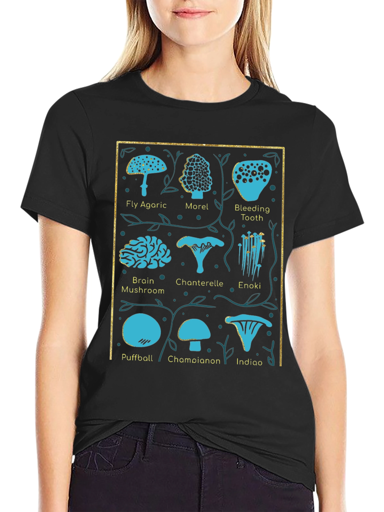 Mushroom Identification Chart T-Shirt