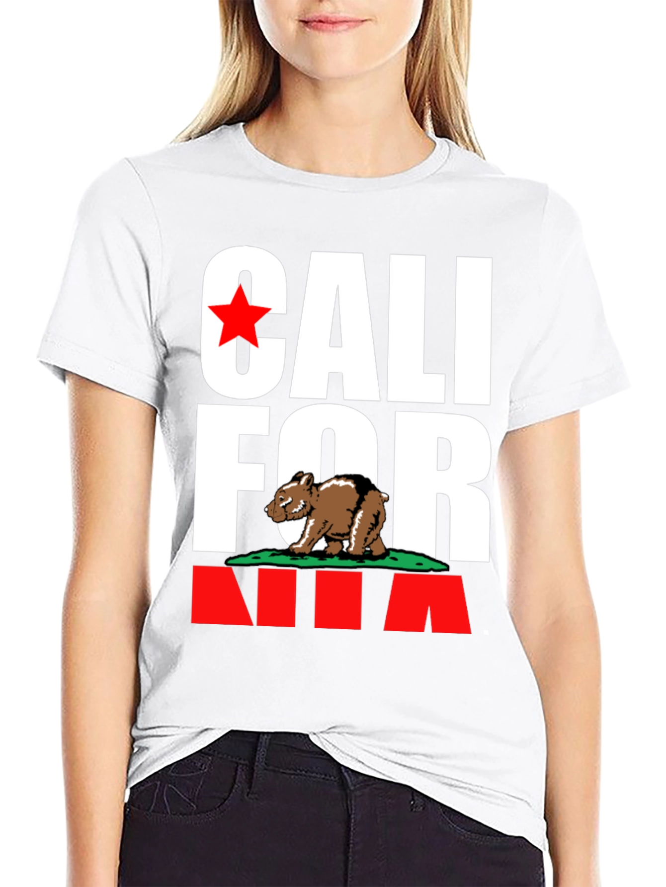 California Bear T-Shirt - Black Cali Pride Tee