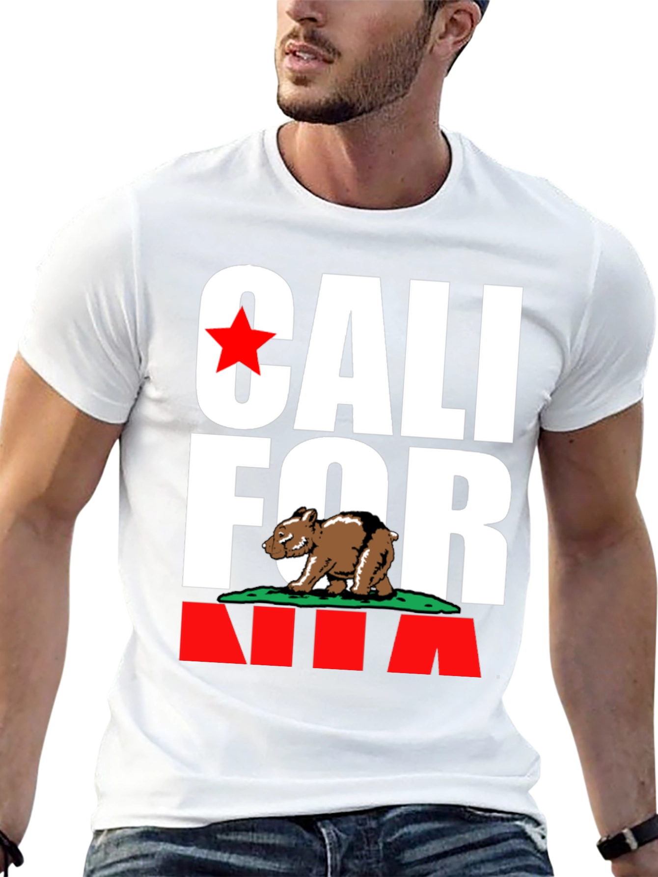 California Bear T-Shirt - Black Cali Pride Tee