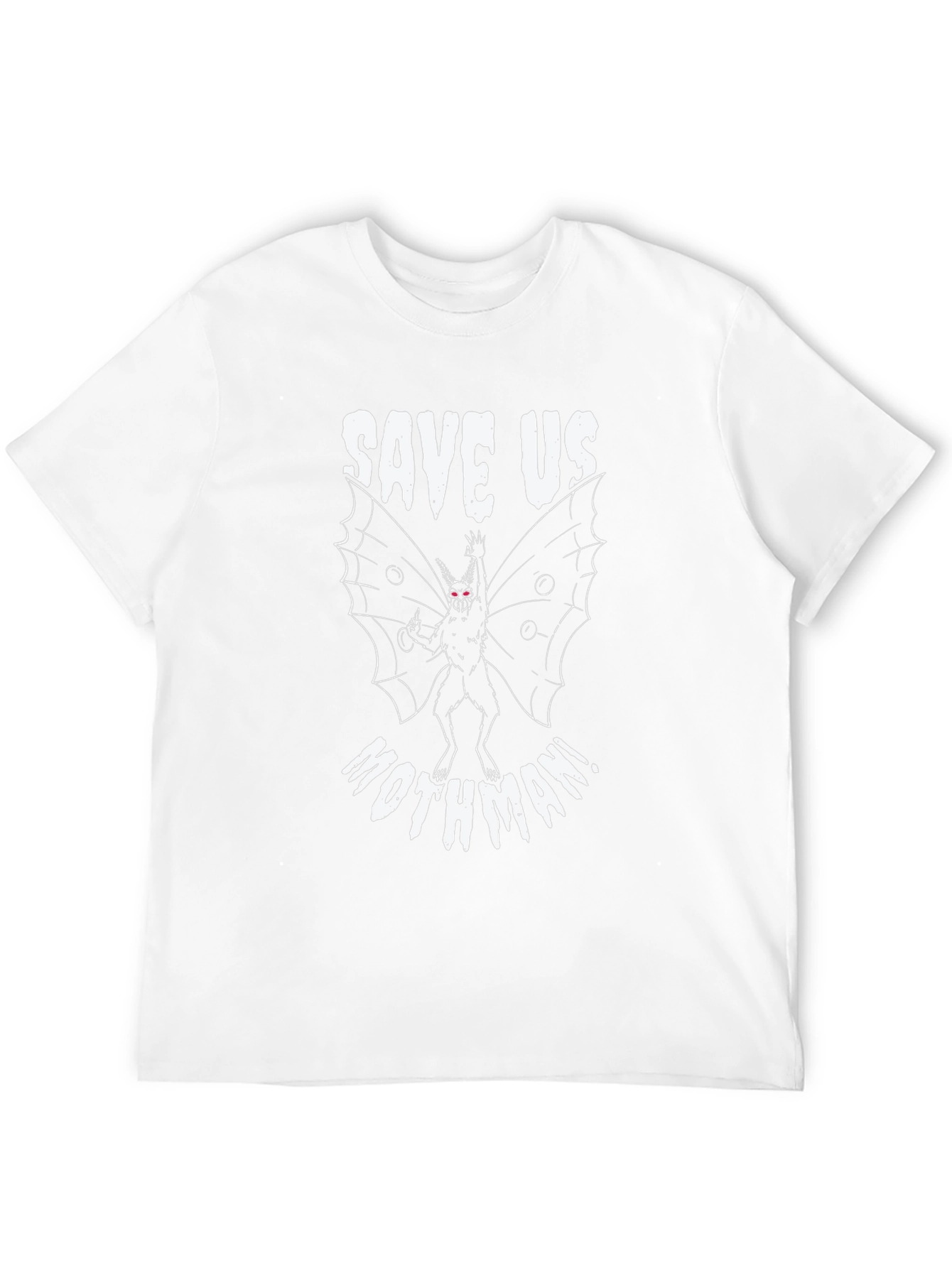 Save Us Mothman! Black Graphic Tee