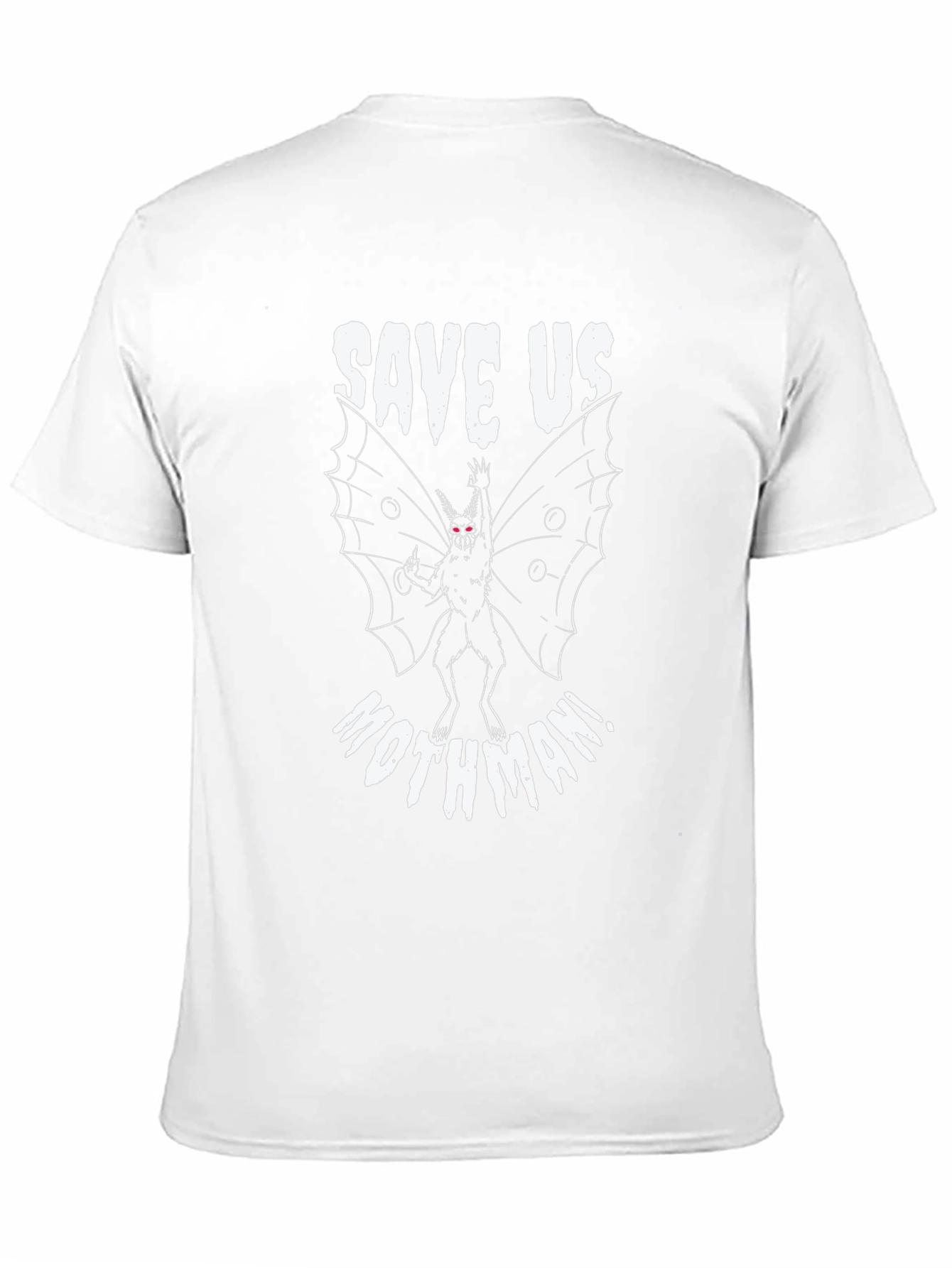 Save Us Mothman! Black Graphic Tee
