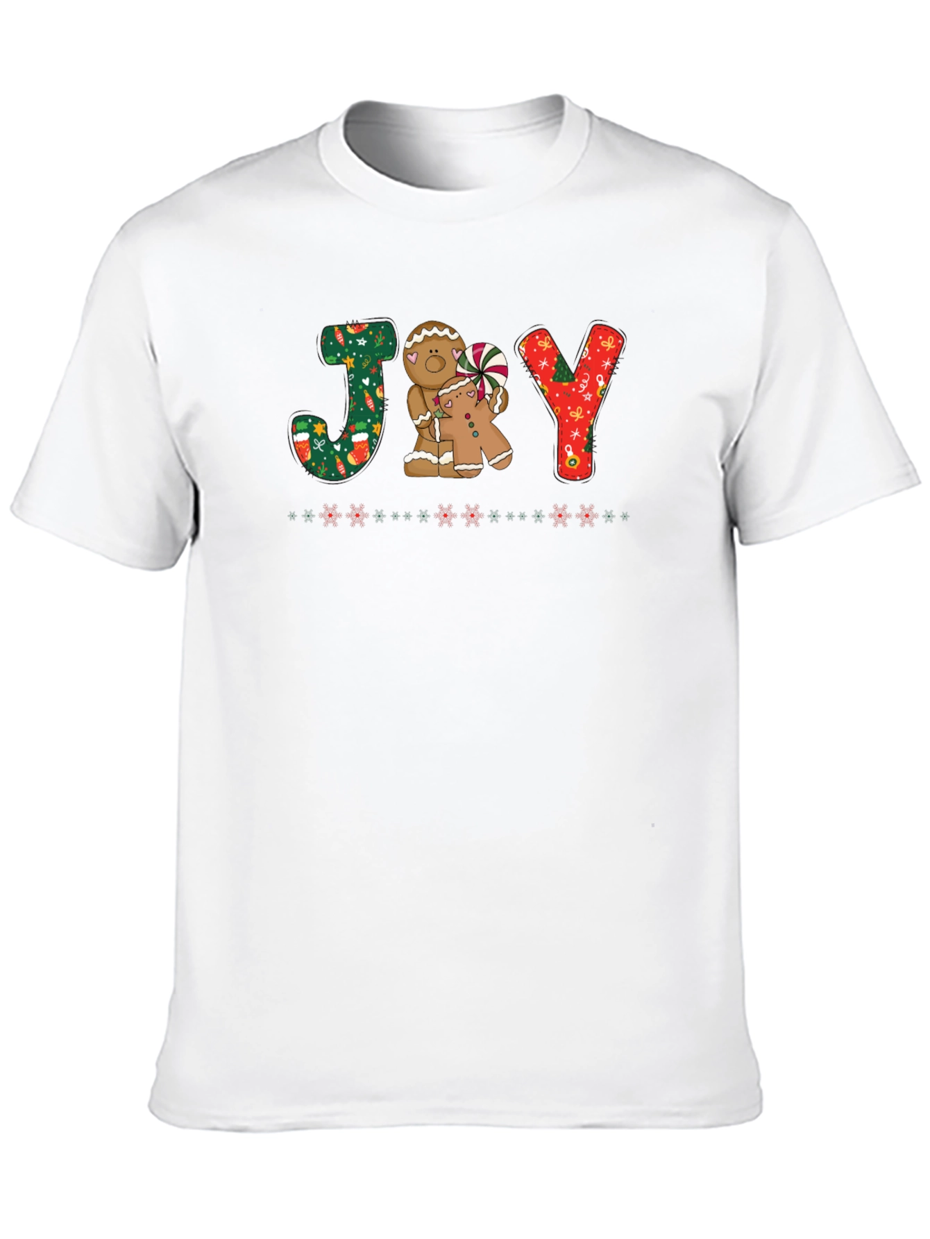 Joy Gingerbread Christmas T-Shirt