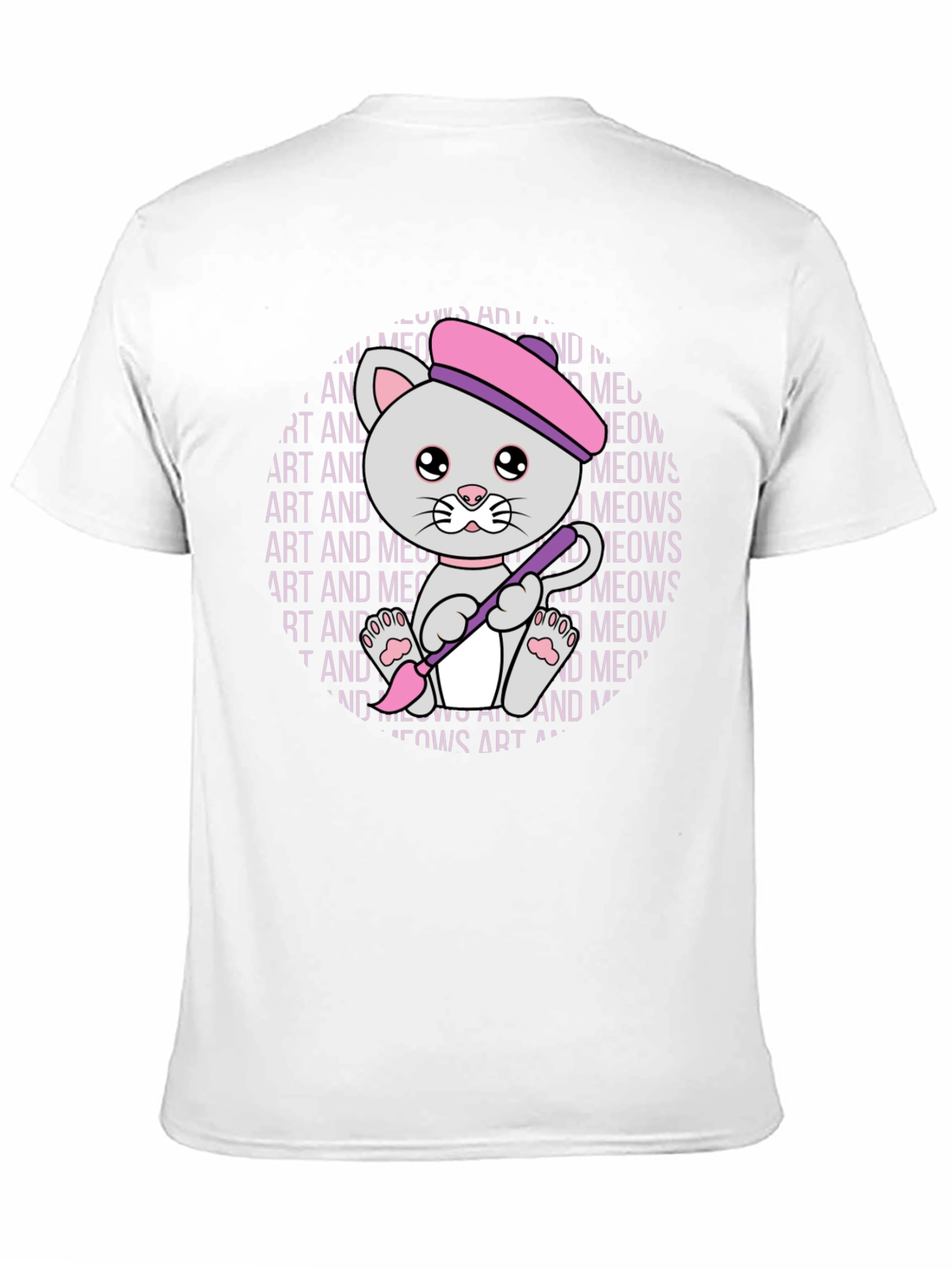 Art and Meows Artist Cat T-Shirt