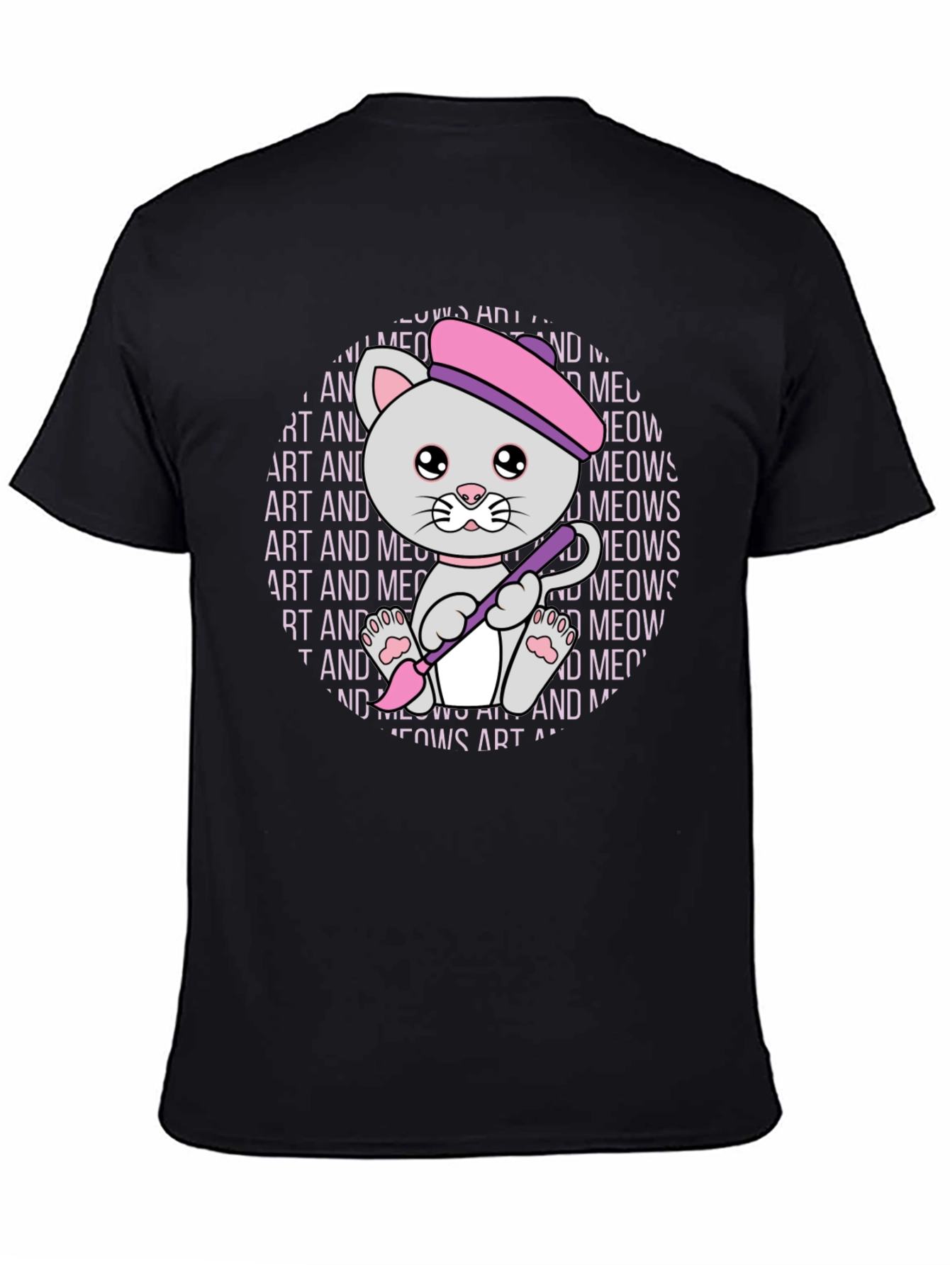 Art and Meows Artist Cat T-Shirt