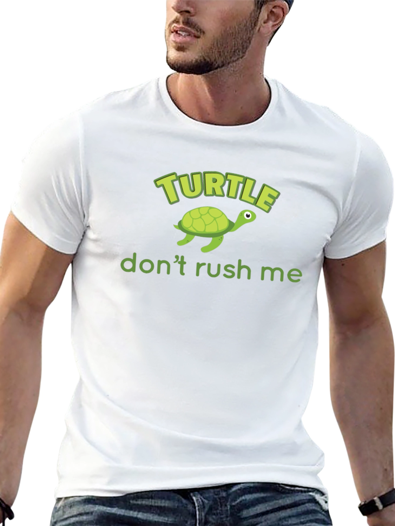 Turtle Dont Rush Me Graphic T-Shirt