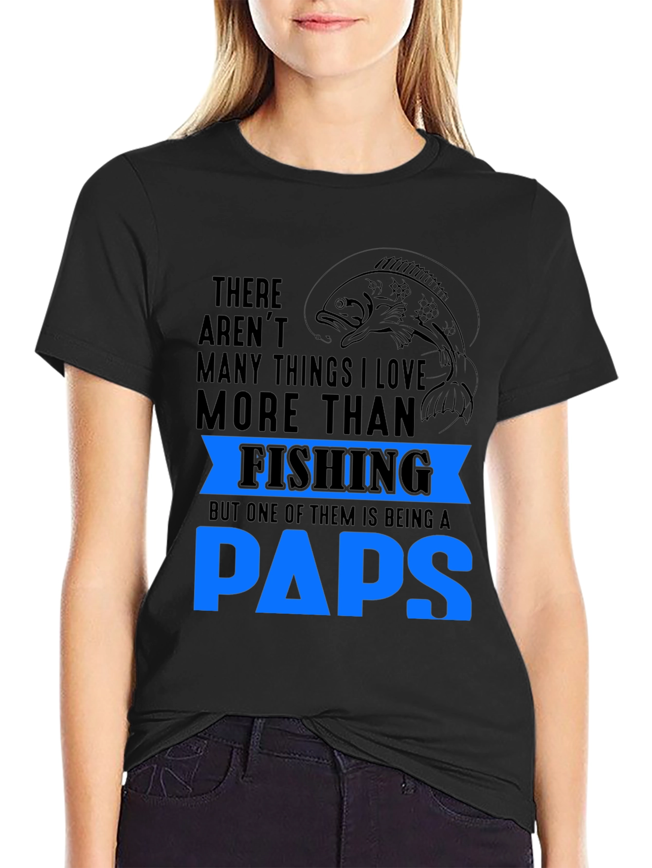 Fishing Paps Graphic T-Shirt