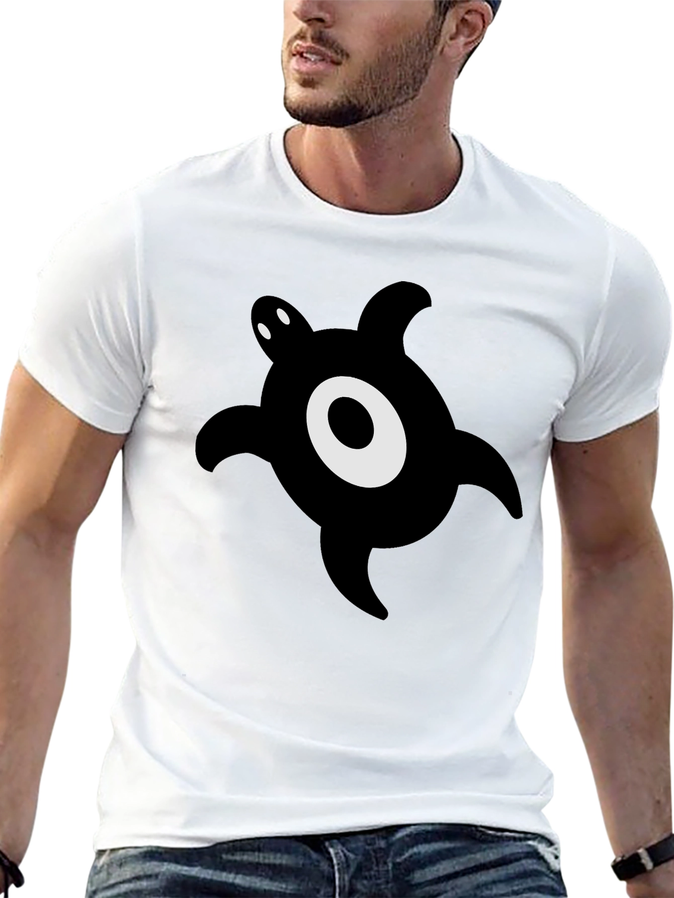 Black Turtle Graphic Tee - Stylish Casual Wear