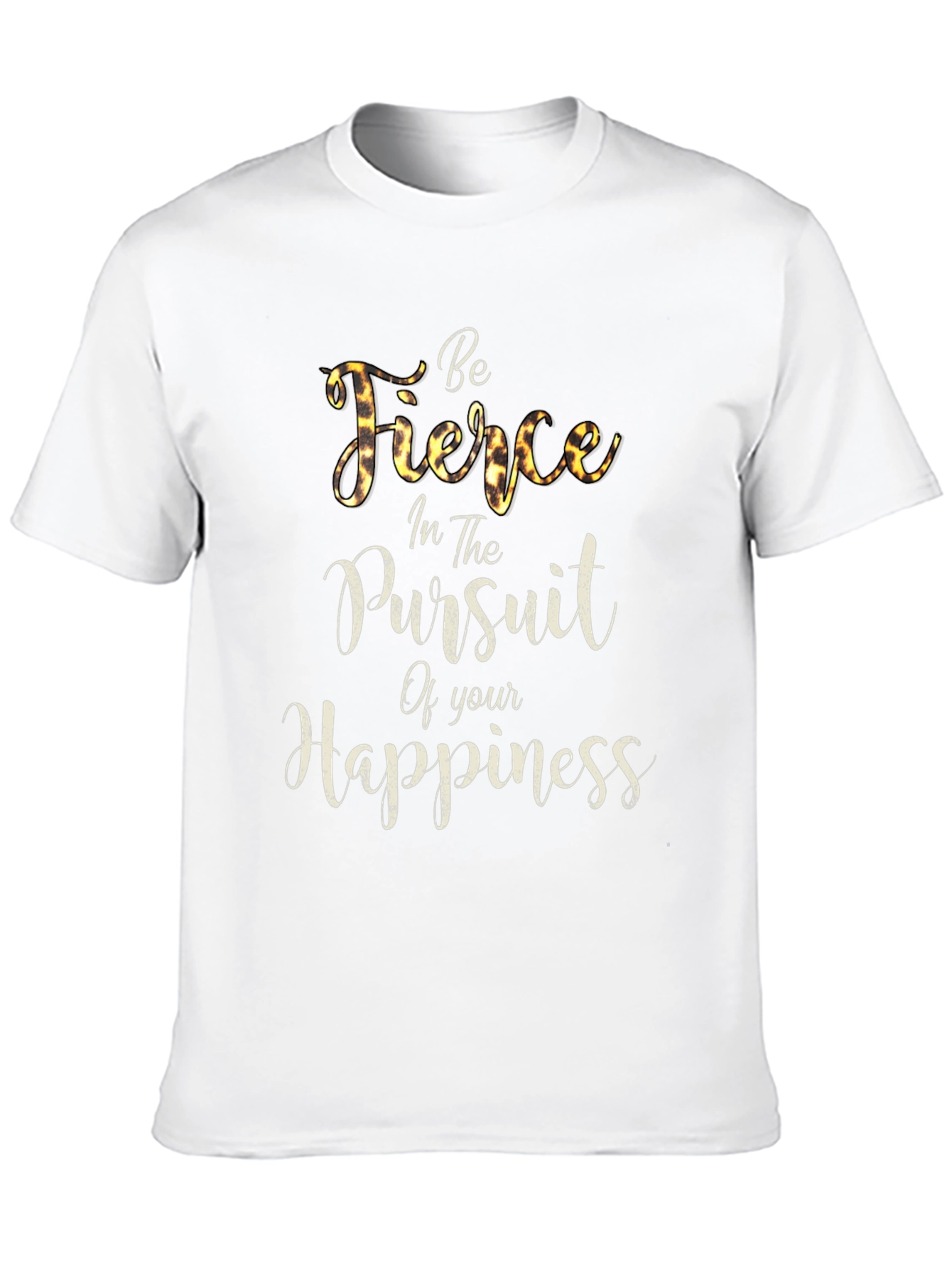 Fierce Happiness Graphic Tee - Soft Black Unisex T-Shirt