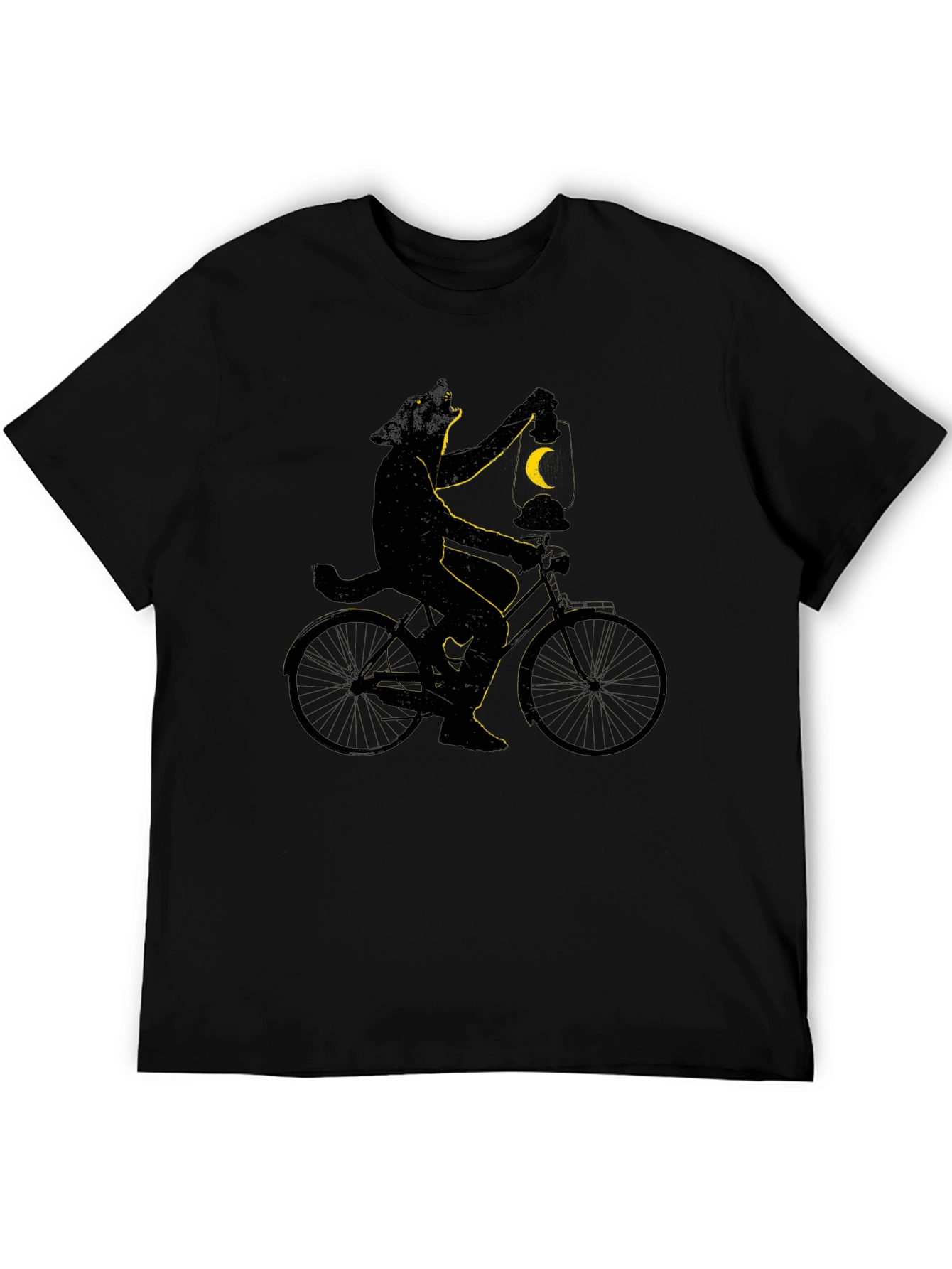 Cat on Bike T-Shirt - Whimsical Graphic Tee