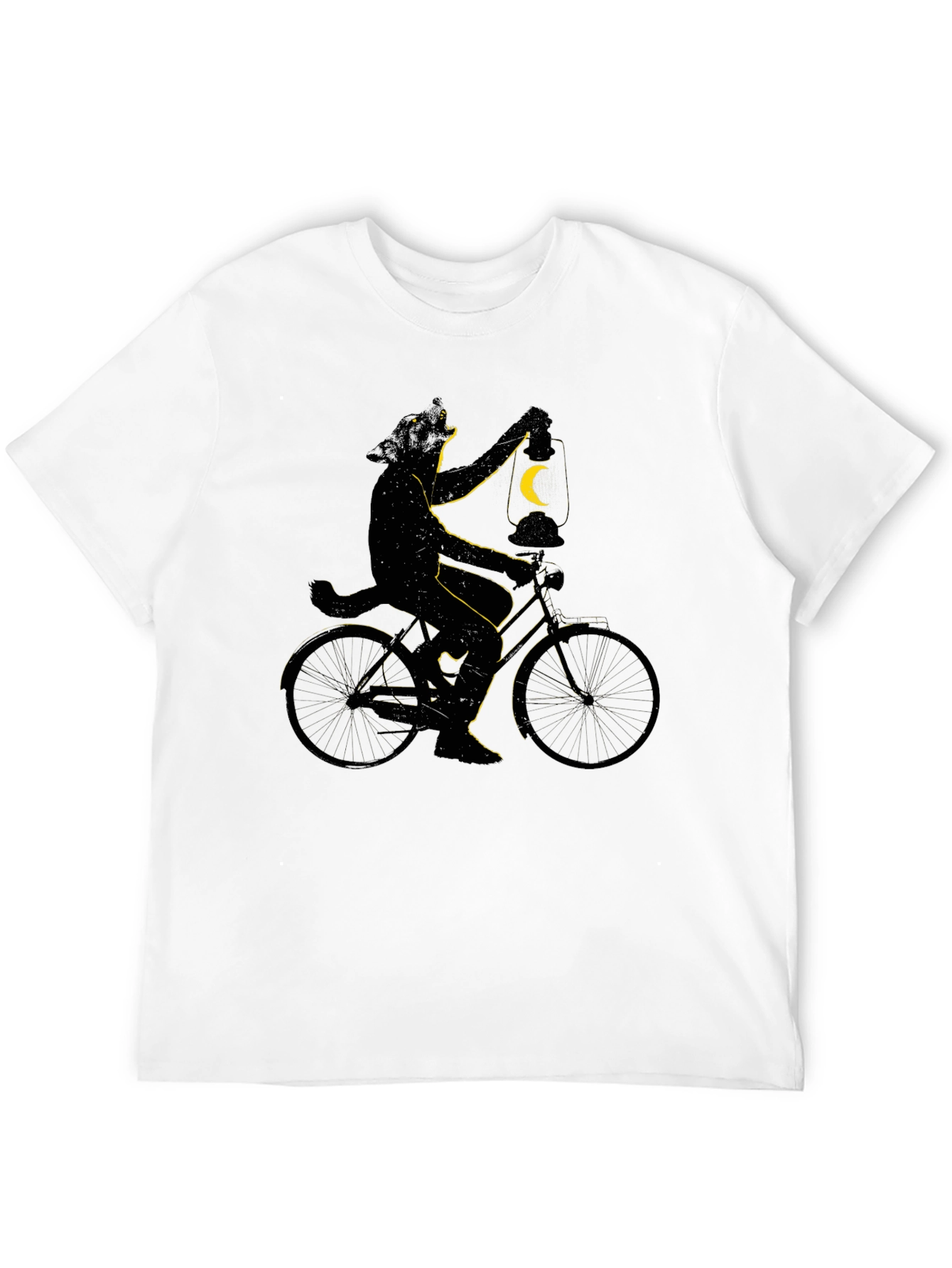 Cat on Bike T-Shirt - Whimsical Graphic Tee