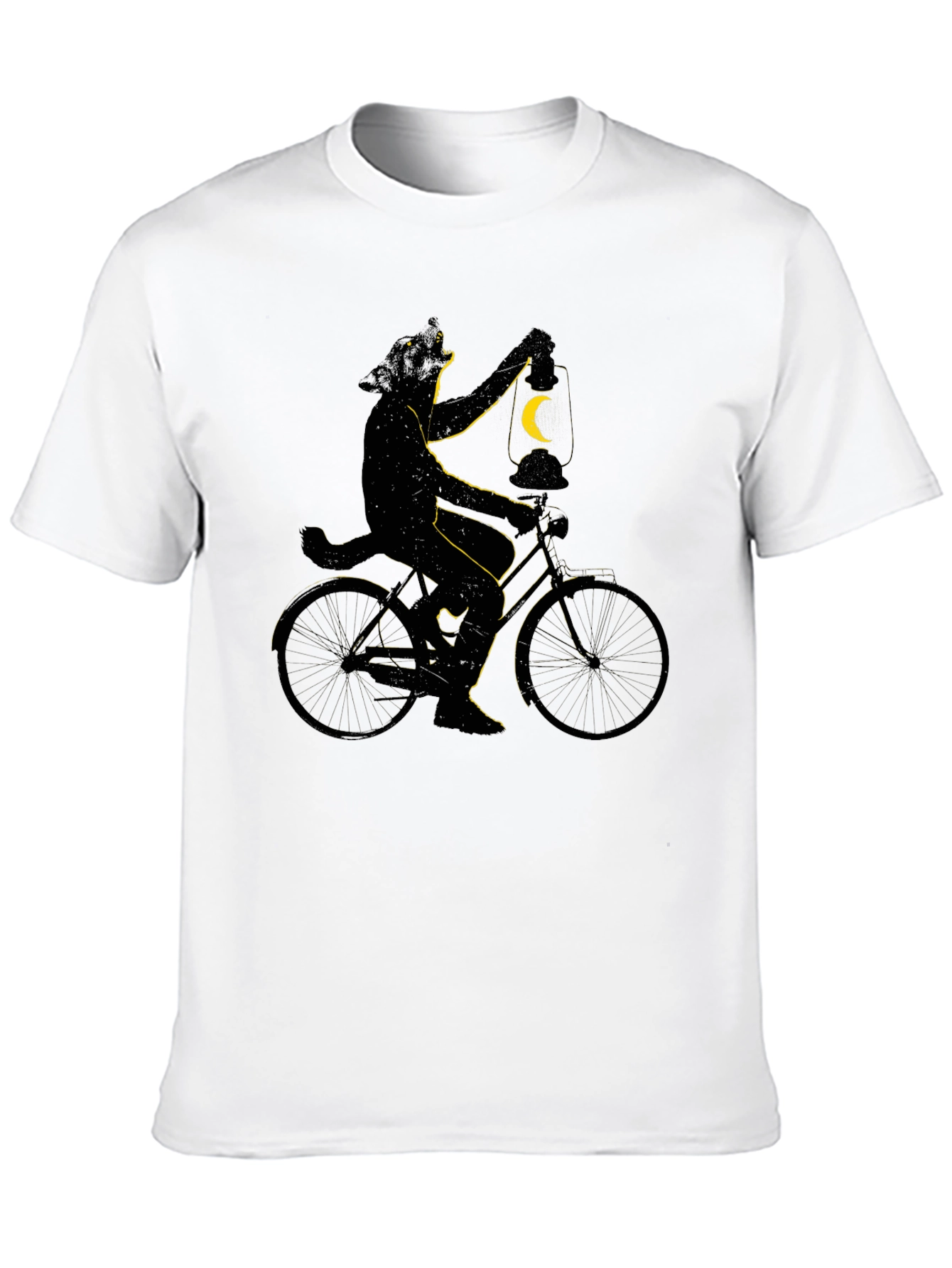 Cat on Bike T-Shirt - Whimsical Graphic Tee