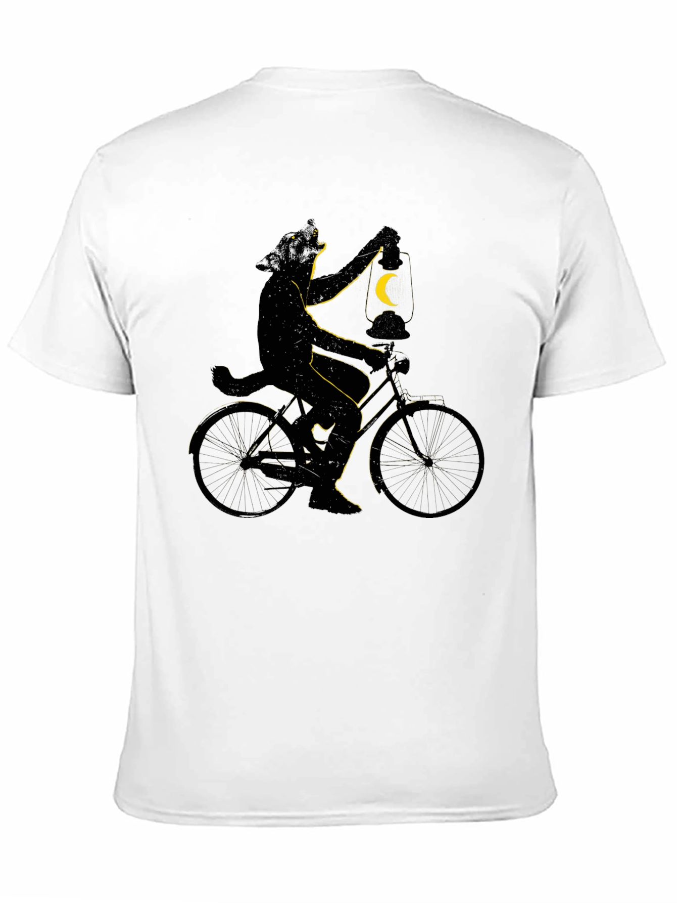 Cat on Bike T-Shirt - Whimsical Graphic Tee