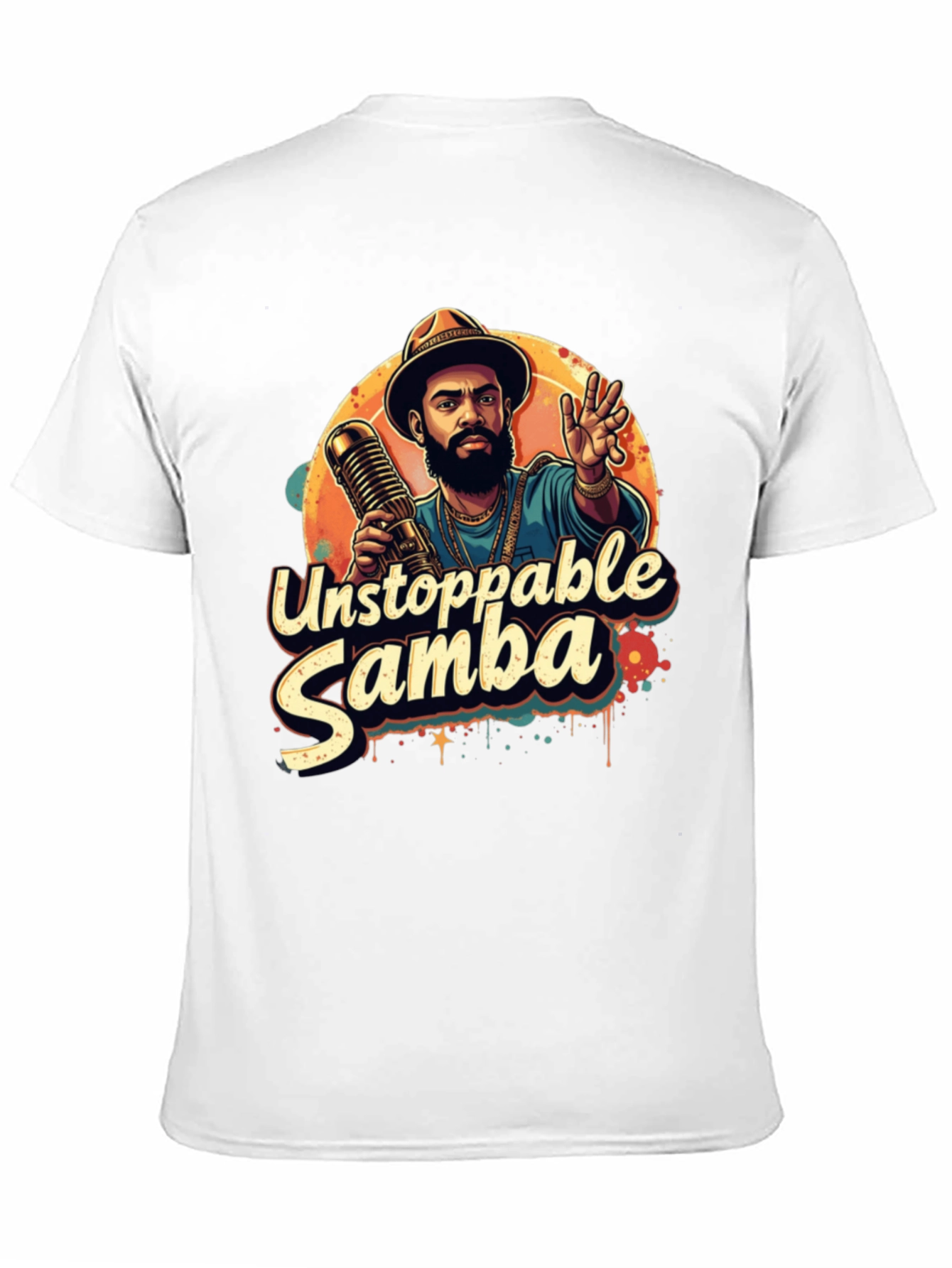 Unstoppable Samba Graphic T-Shirt - Black