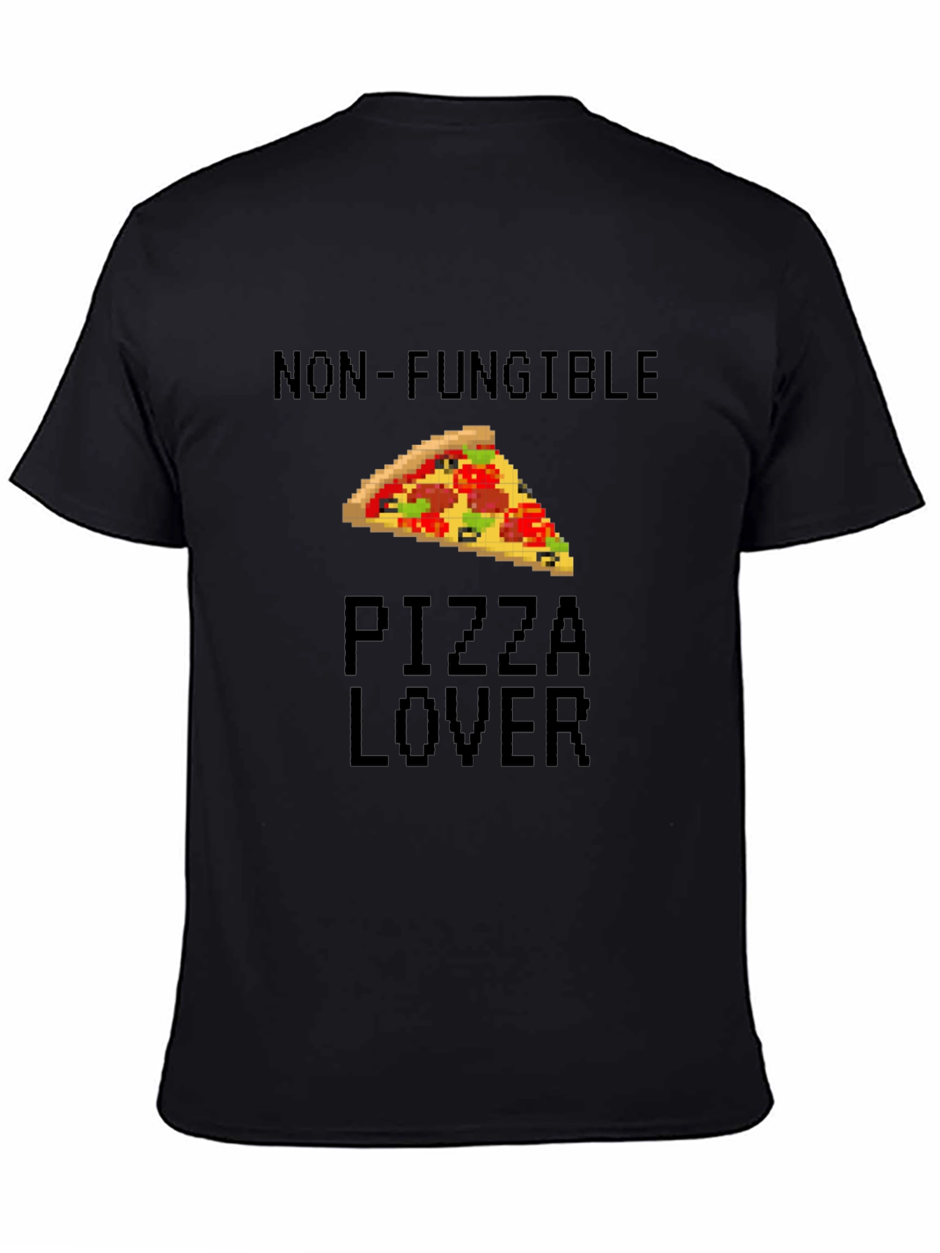 Non-Fungible Pizza Lover Black T-Shirt