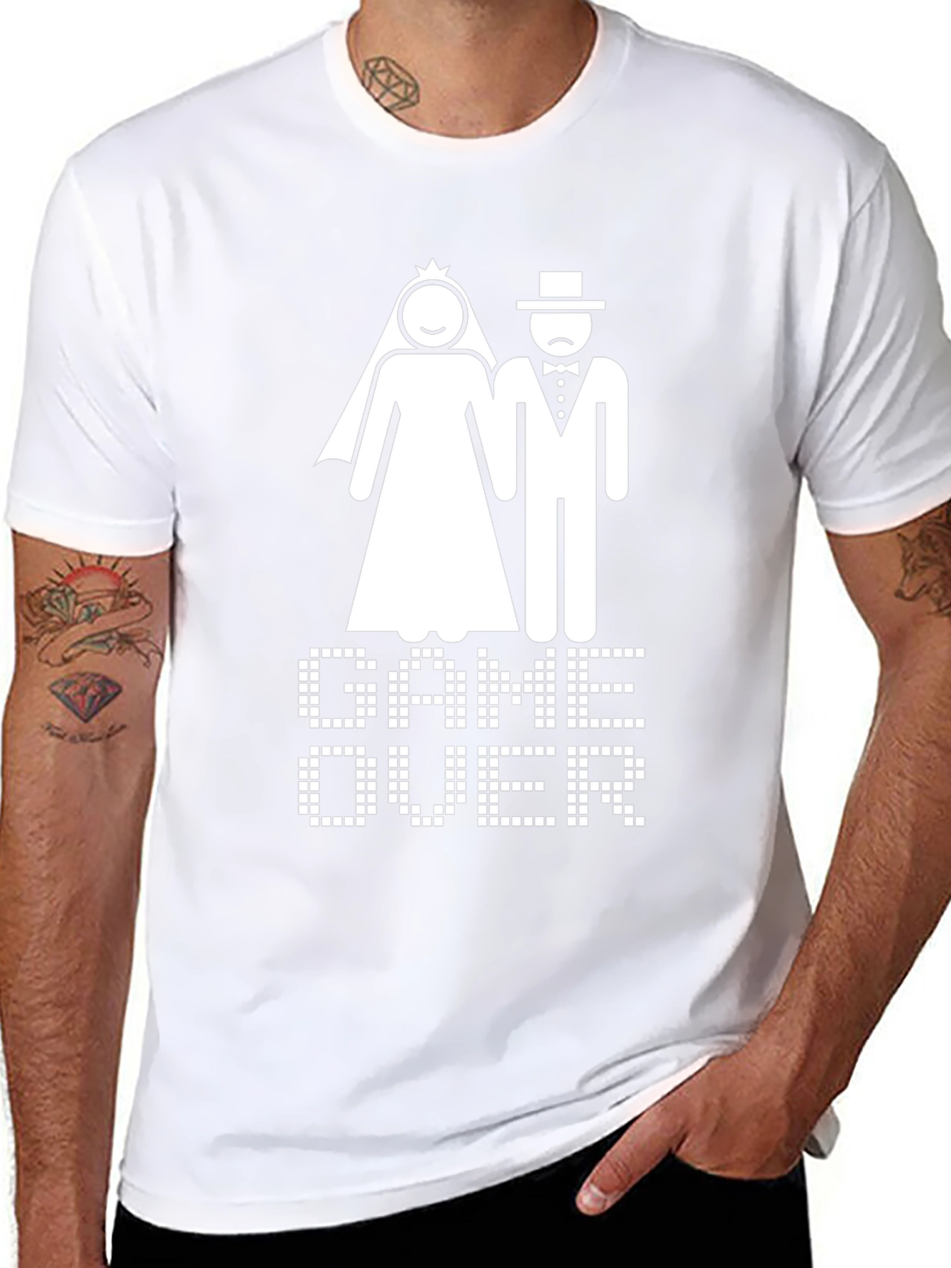 Game Over Wedding T-Shirt - Funny Bridal Party Tee
