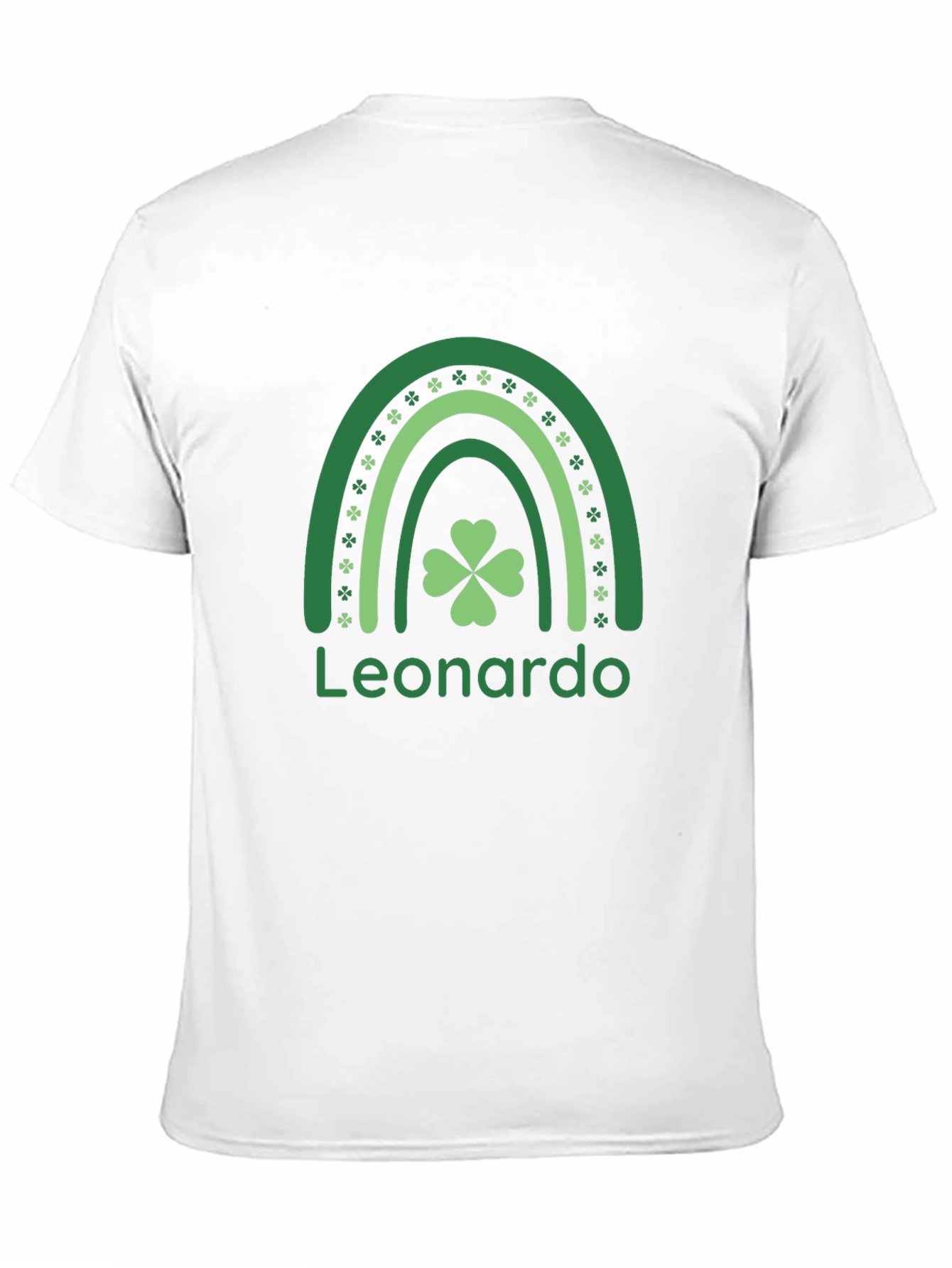 St. Patricks Day Personalized Shamrock Rainbow T-Shirt