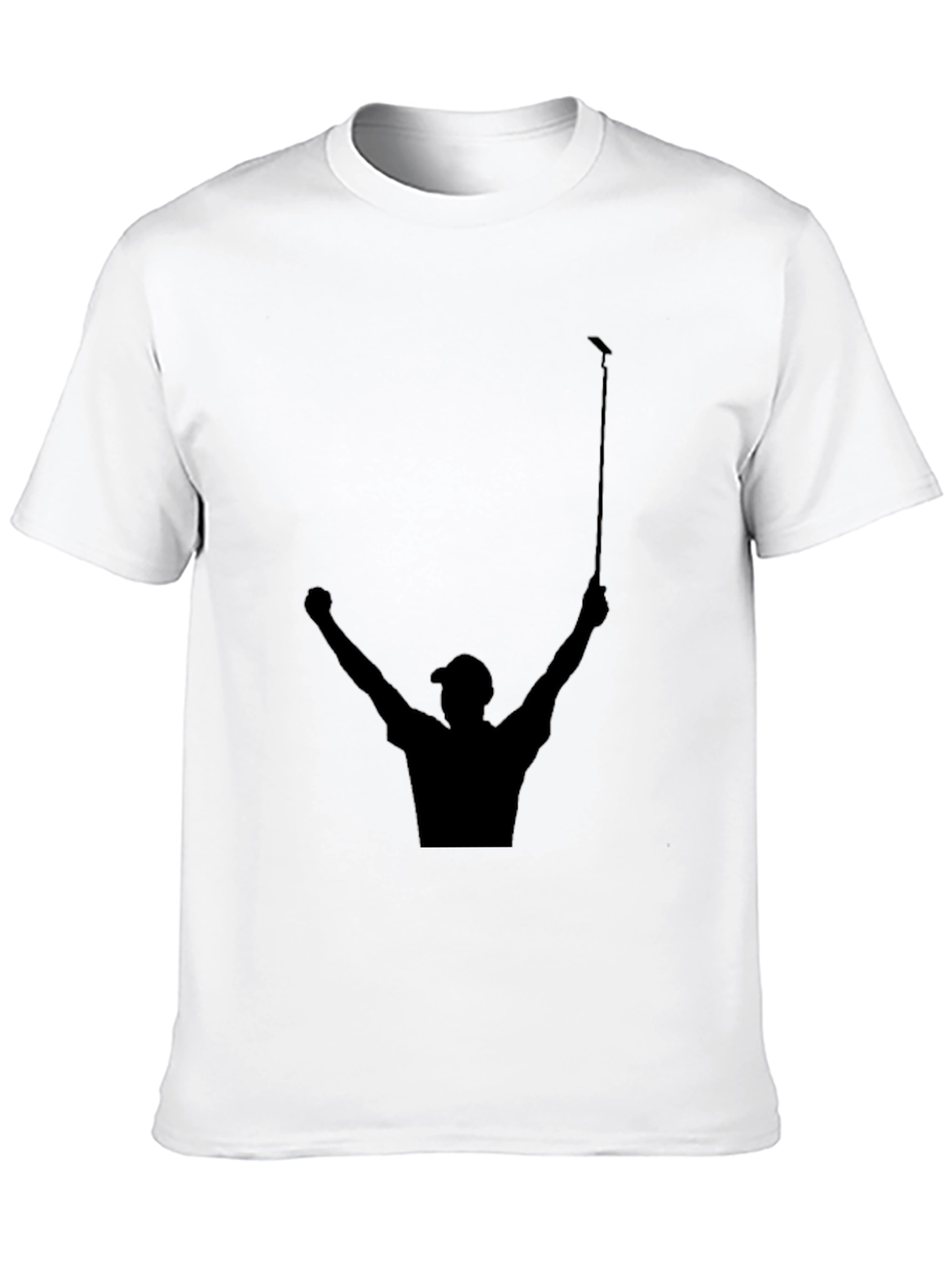 Golf Champion Silhouette T-Shirt - Sporty Black Tee