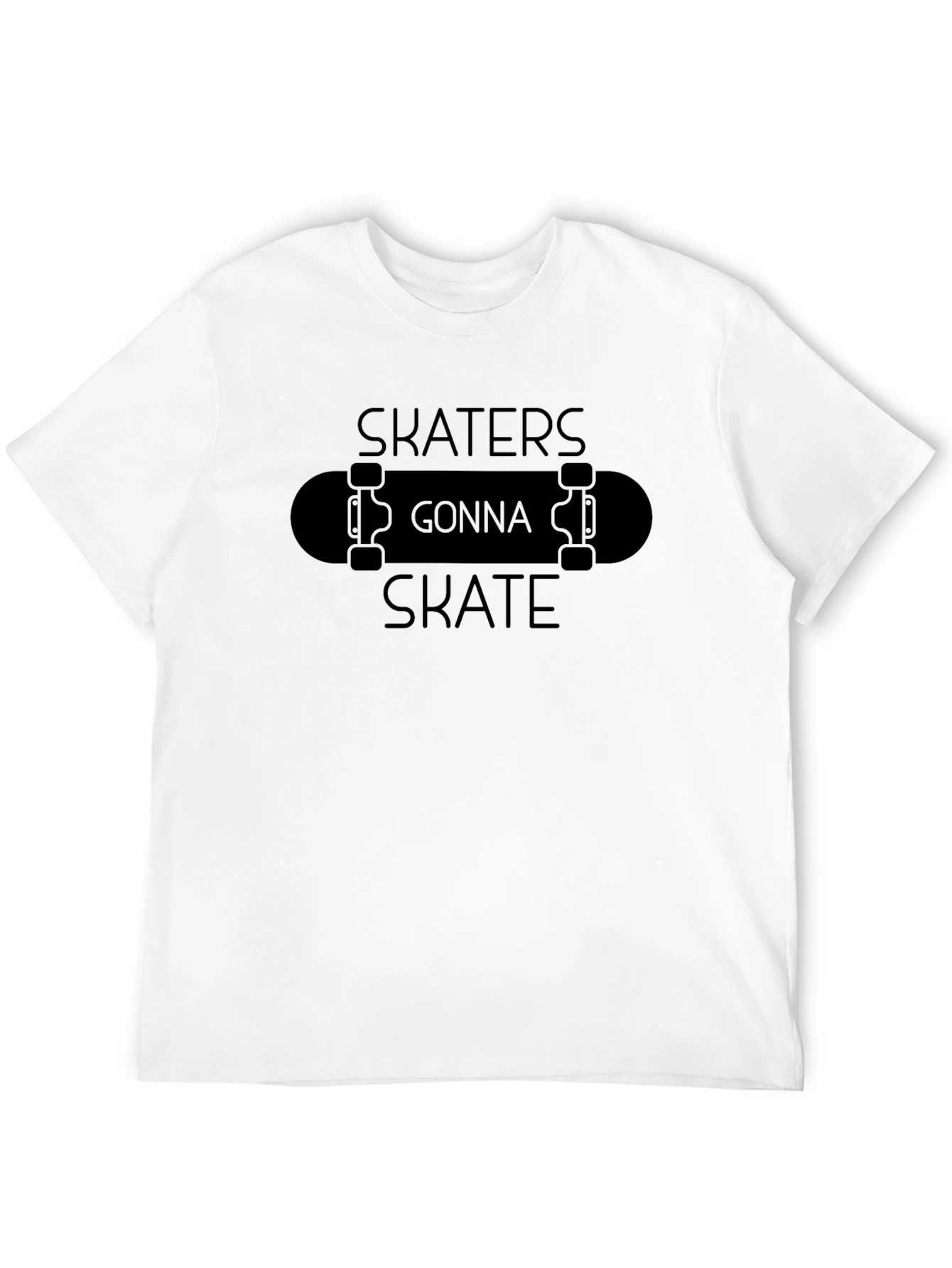 Skaters Gonna Skate Graphic Tee - Classic Black