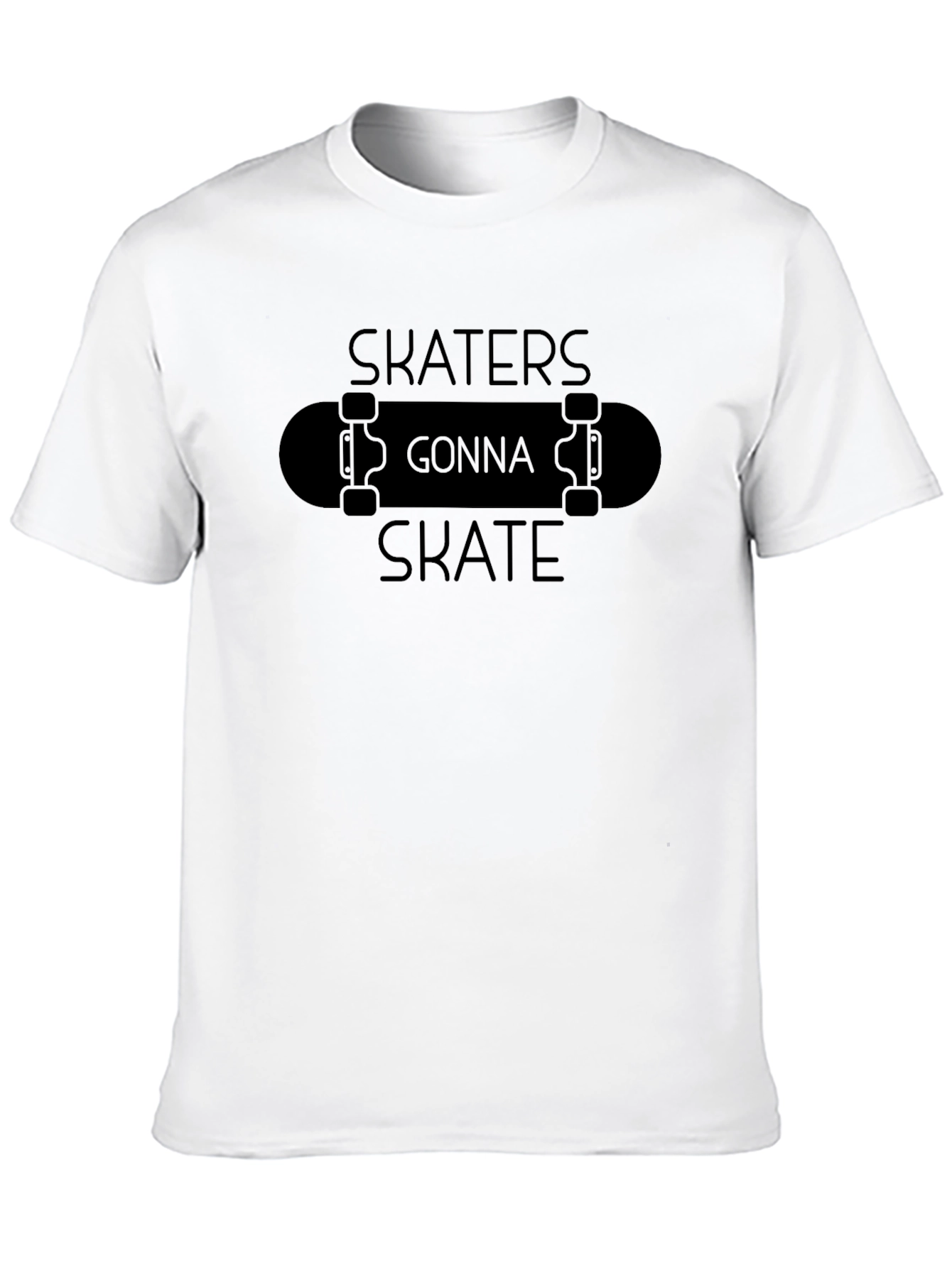 Skaters Gonna Skate Graphic Tee - Classic Black