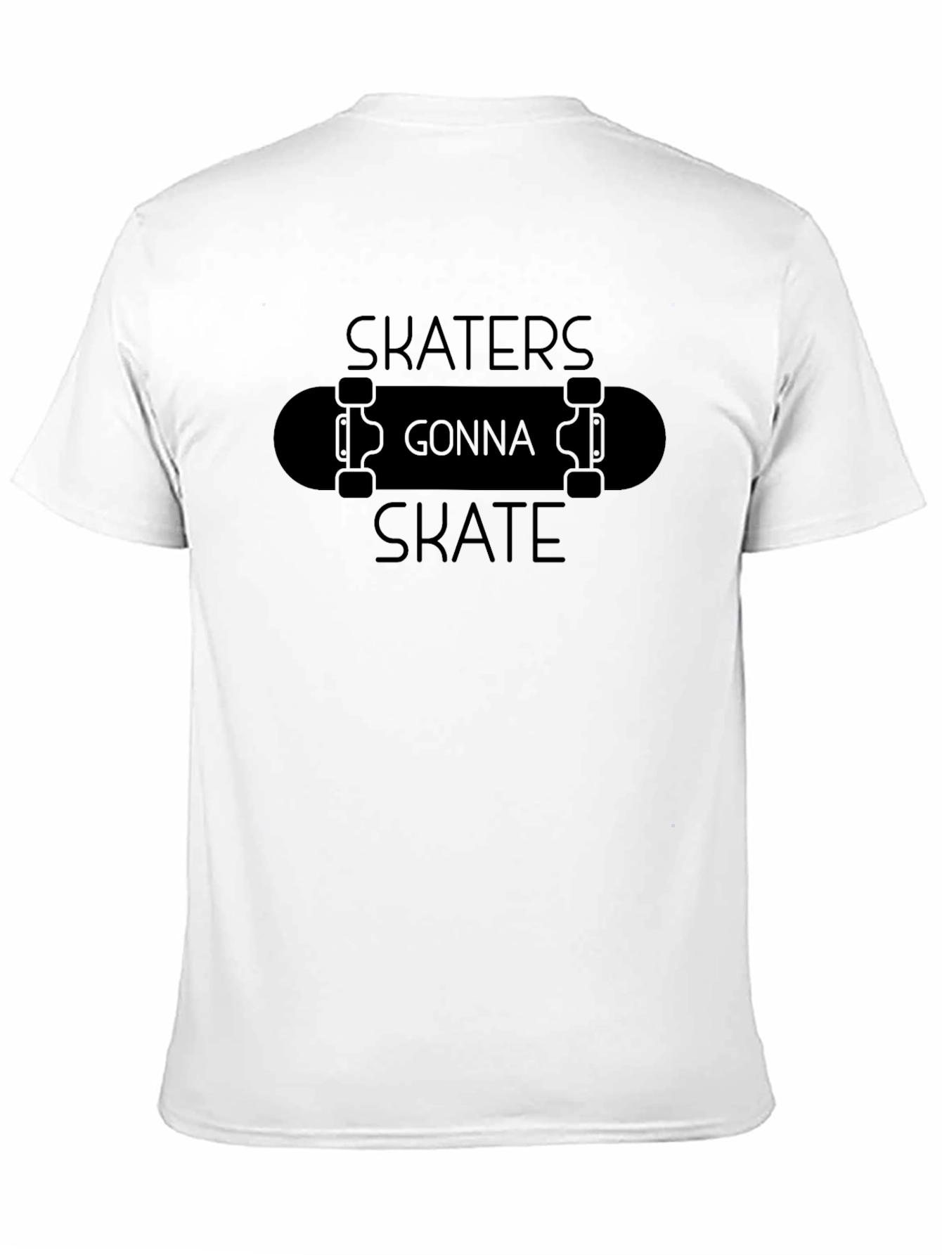 Skaters Gonna Skate Graphic Tee - Classic Black