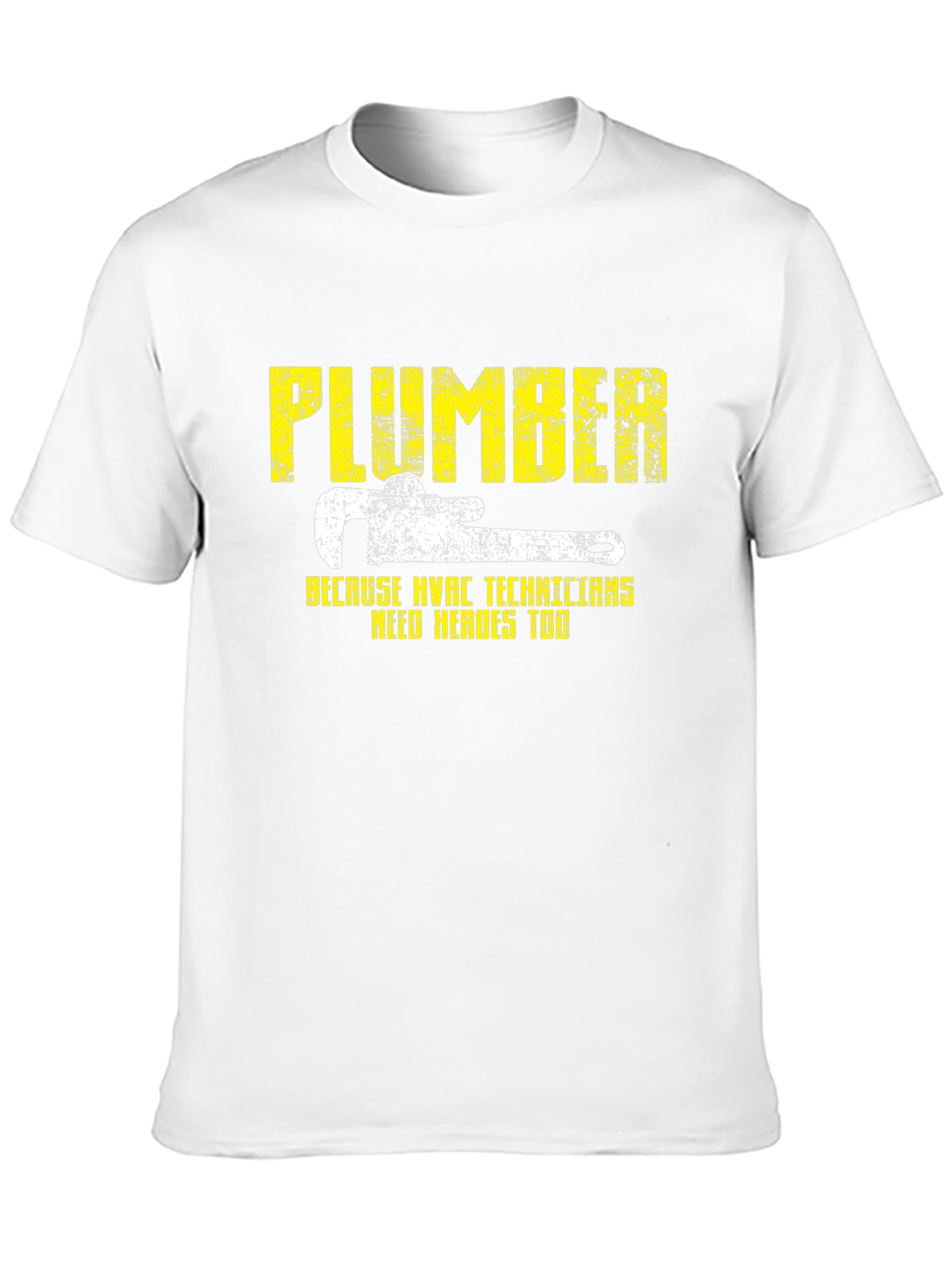 Plumber HVAC Technicians Hero Black Graphic T-Shirt