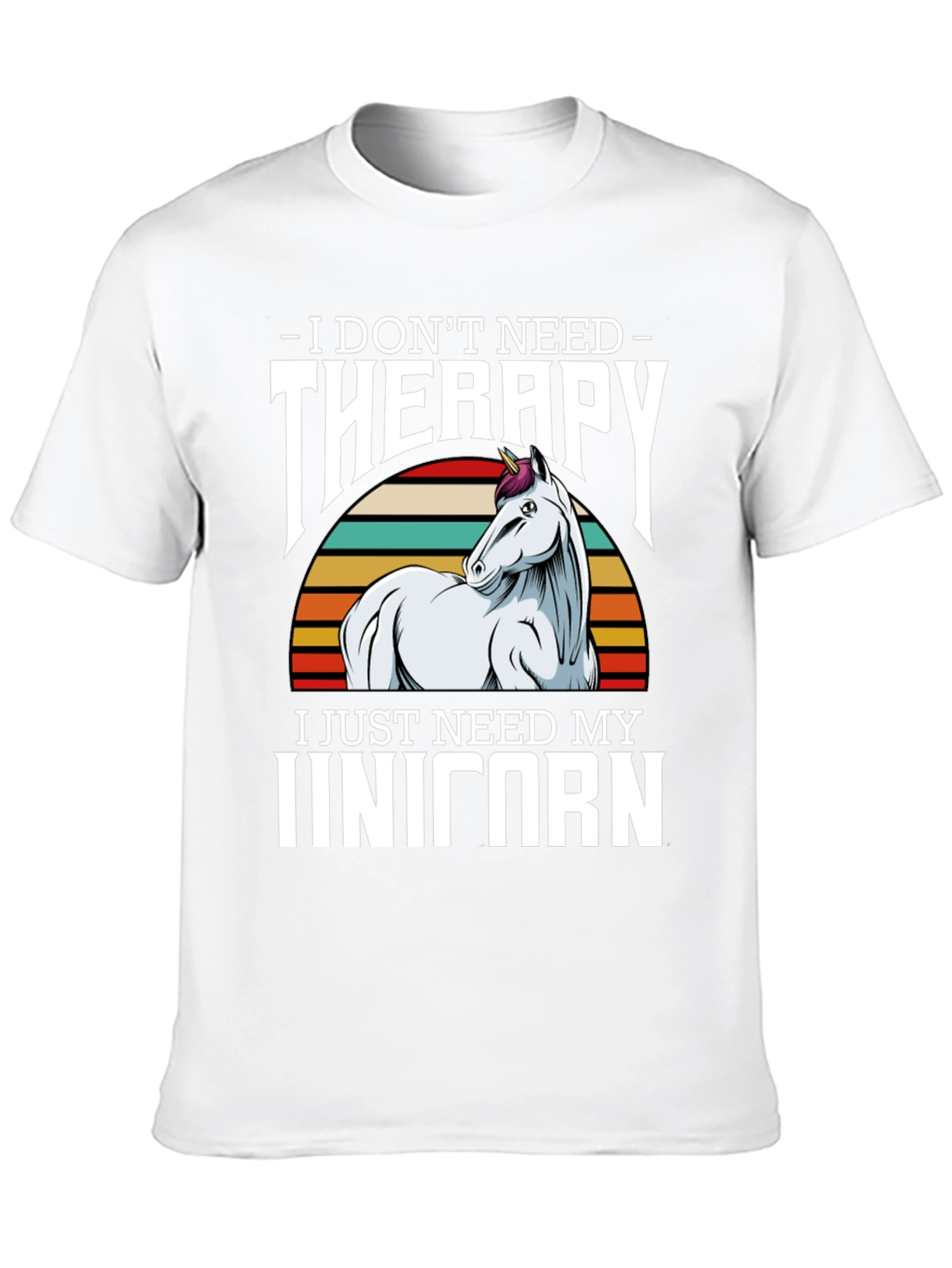 Unicorn Therapy Graphic Tee Shirt