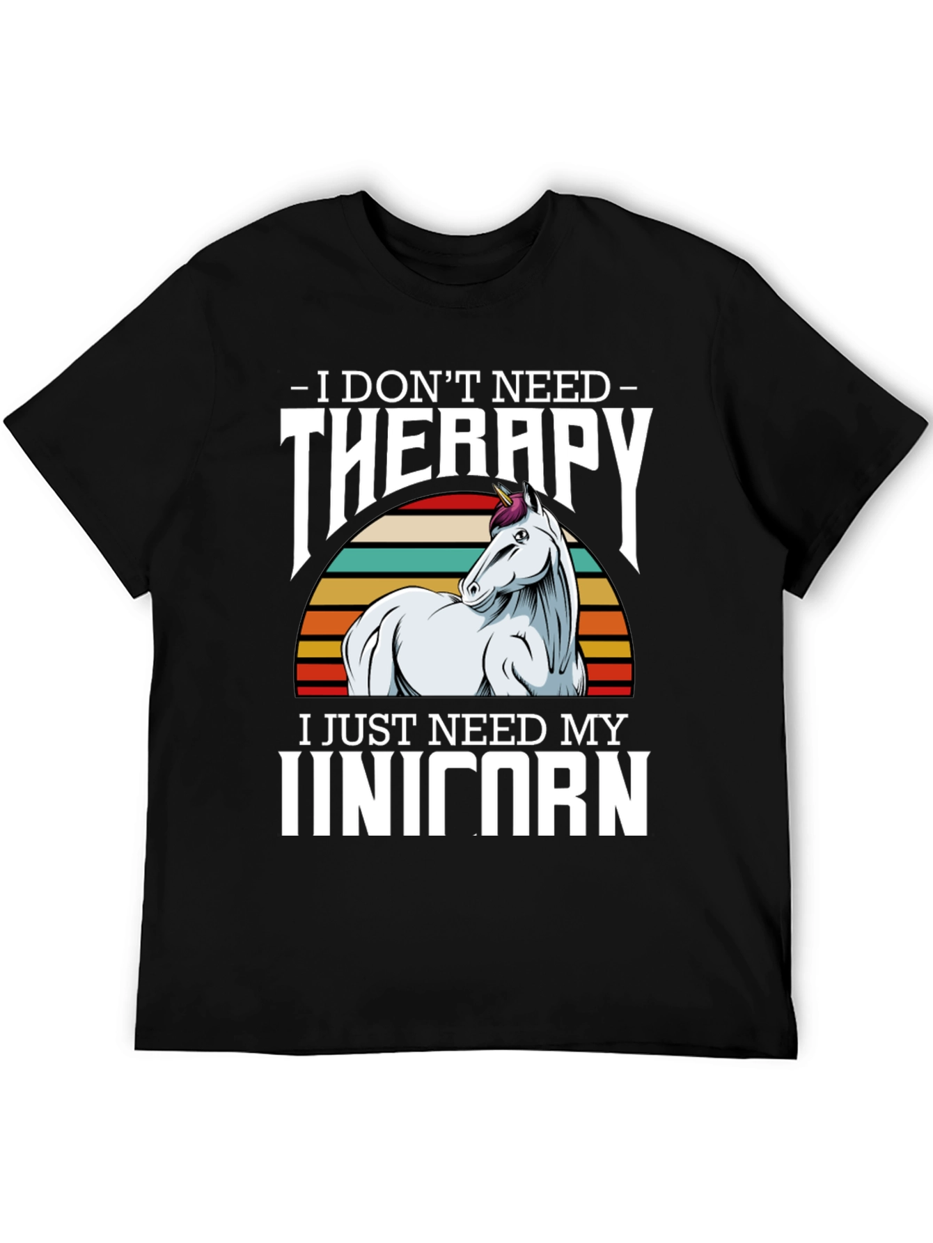 Unicorn Therapy Graphic Tee Shirt