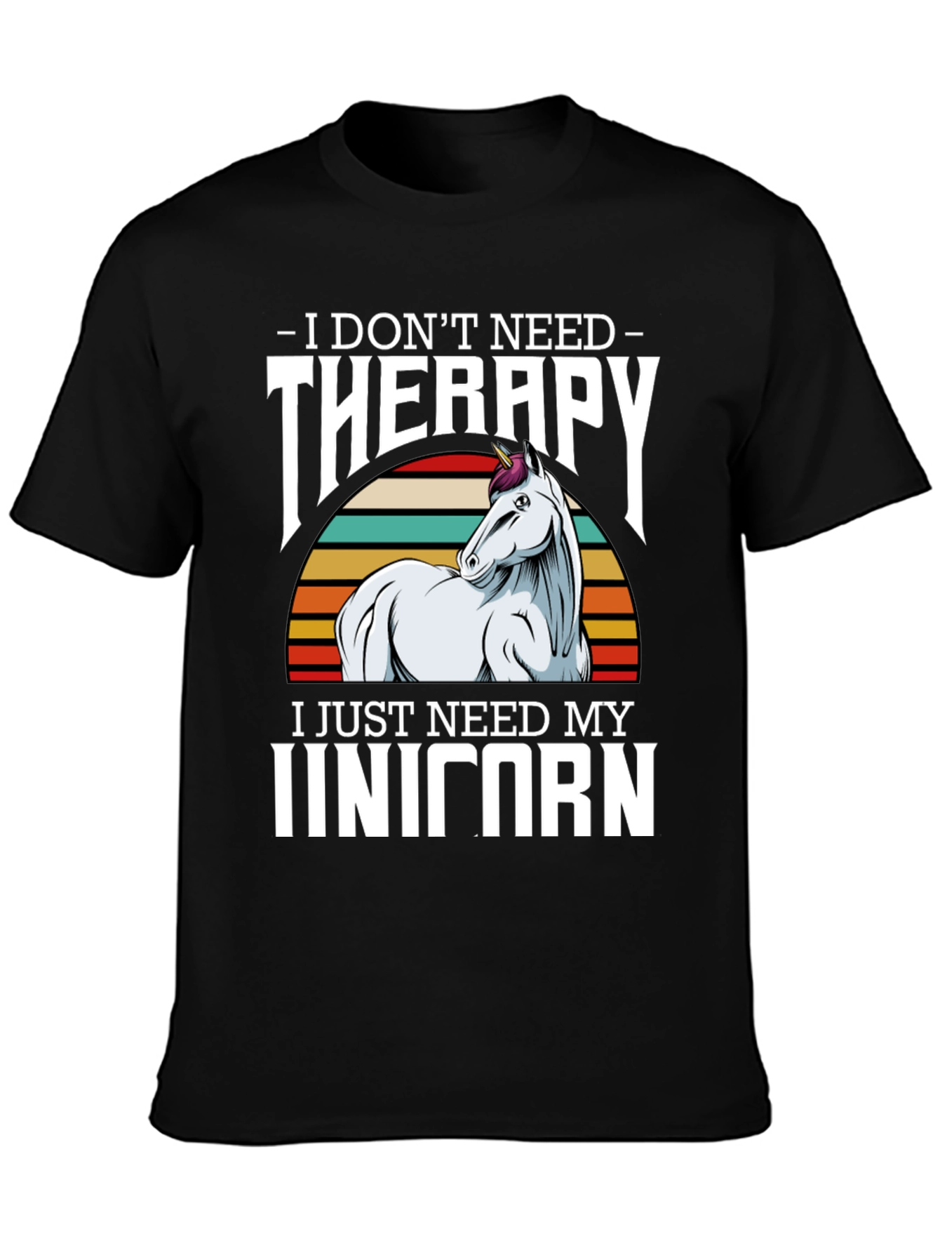 Unicorn Therapy Graphic Tee Shirt