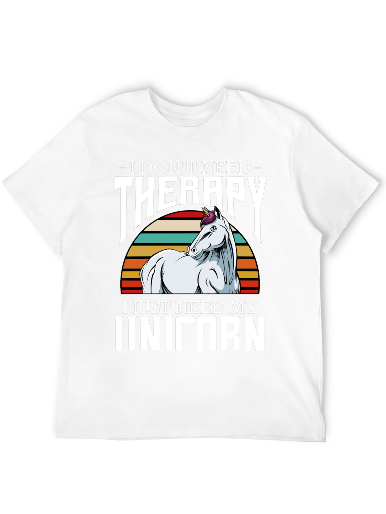 Unicorn Therapy Graphic Tee Shirt
