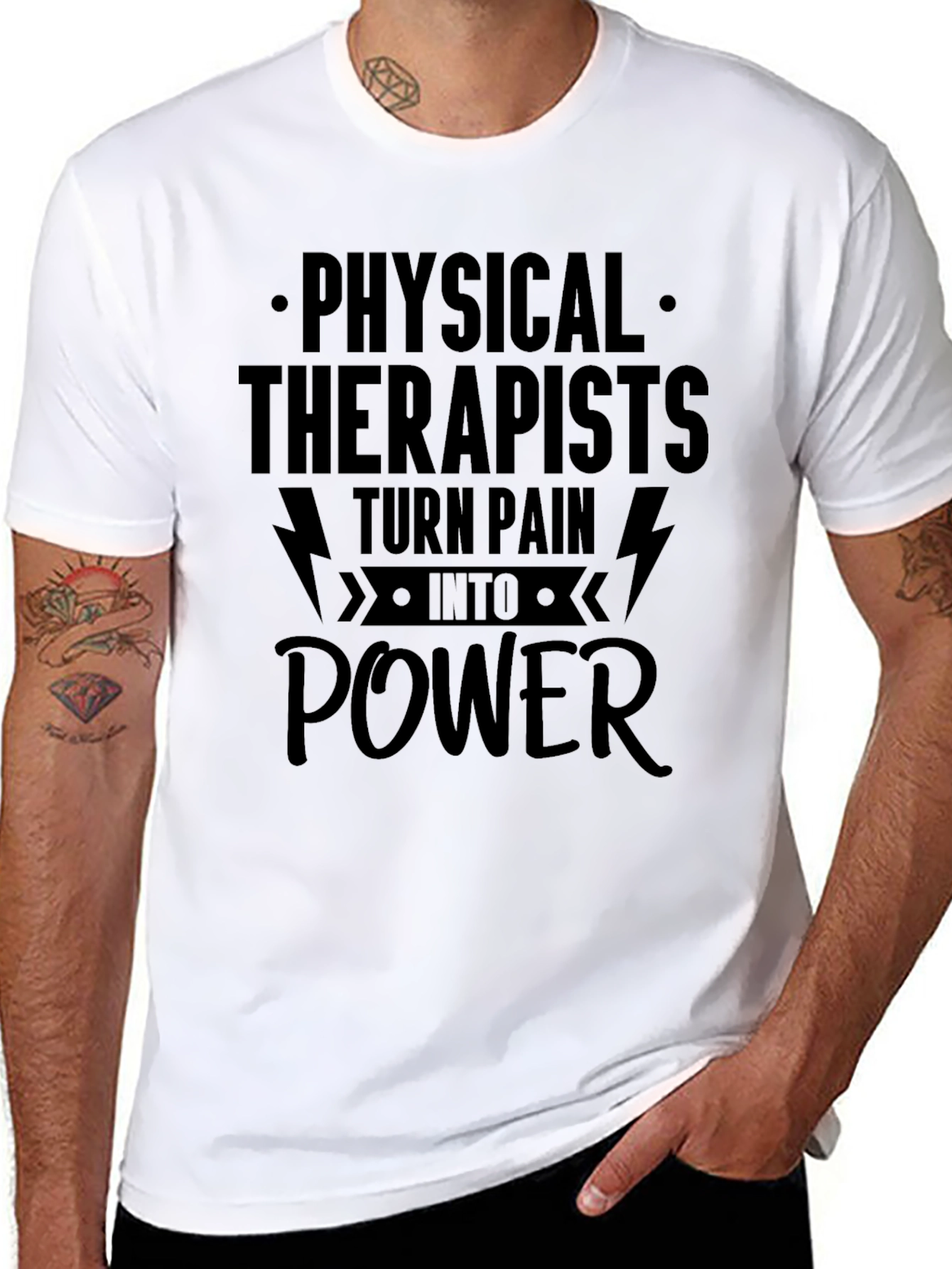 Physical Therapist Tee: Turn Pain Into Power T-Shirt