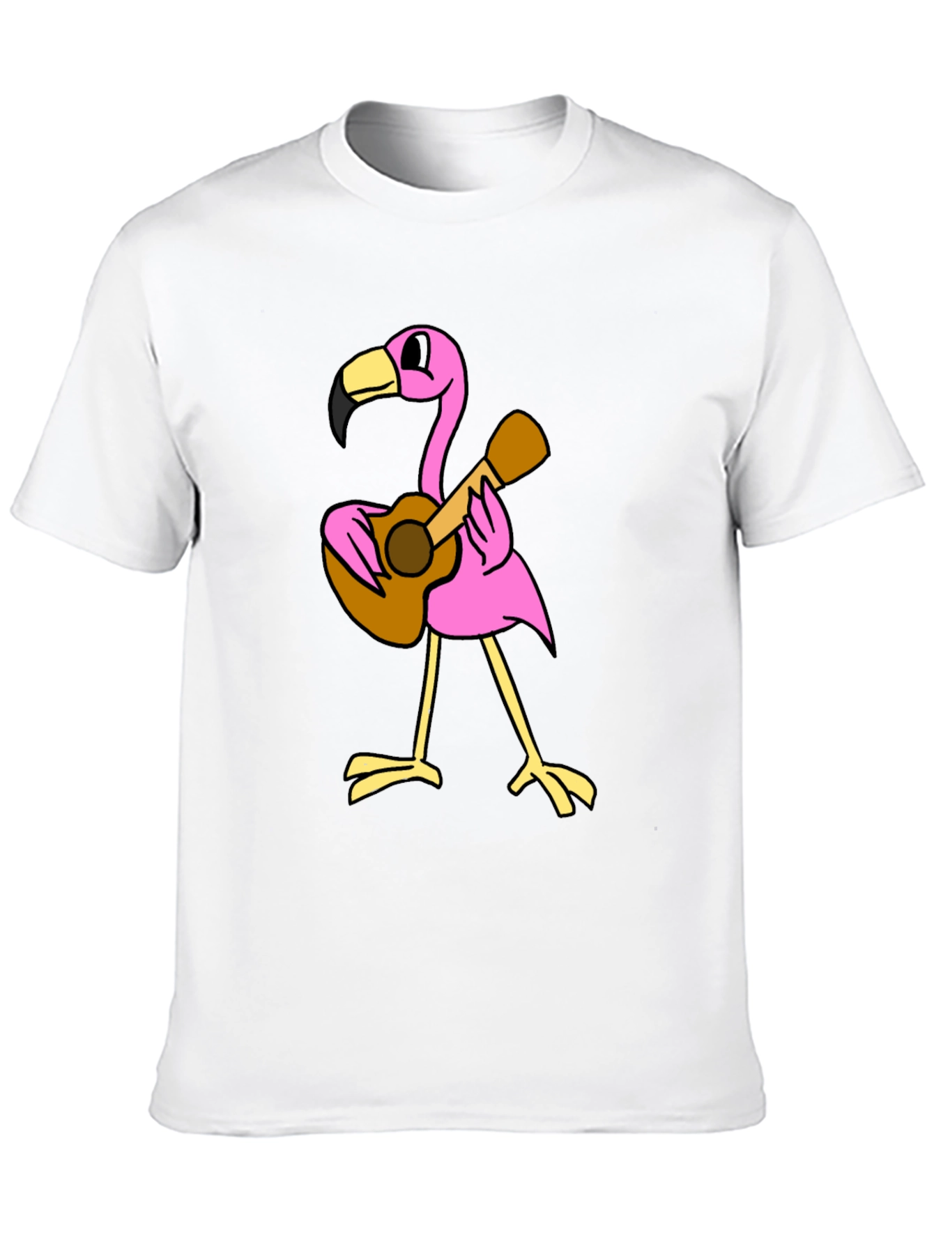 Flamingo Guitar Player Graphic Tee