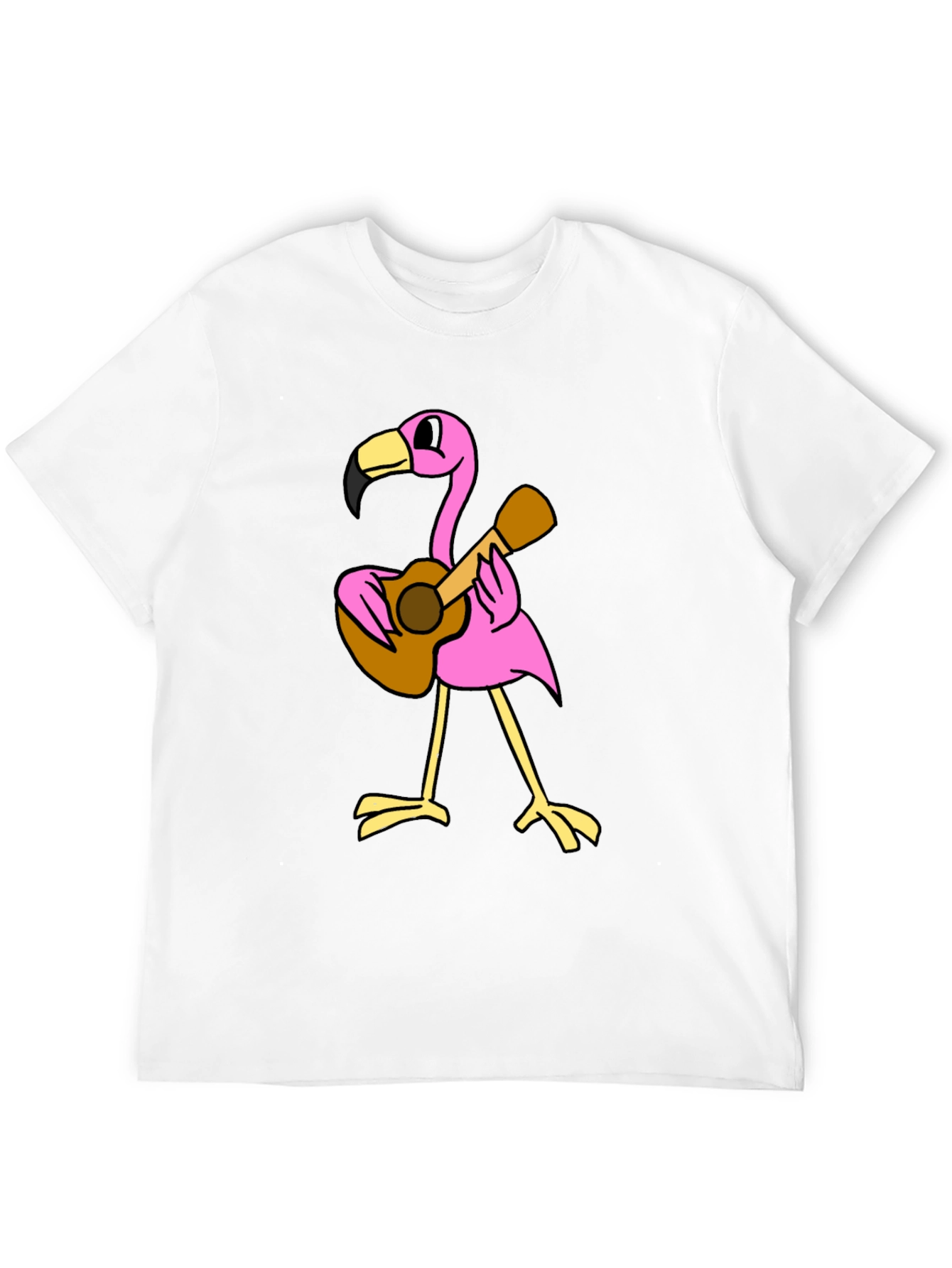 Flamingo Guitar Player Graphic Tee