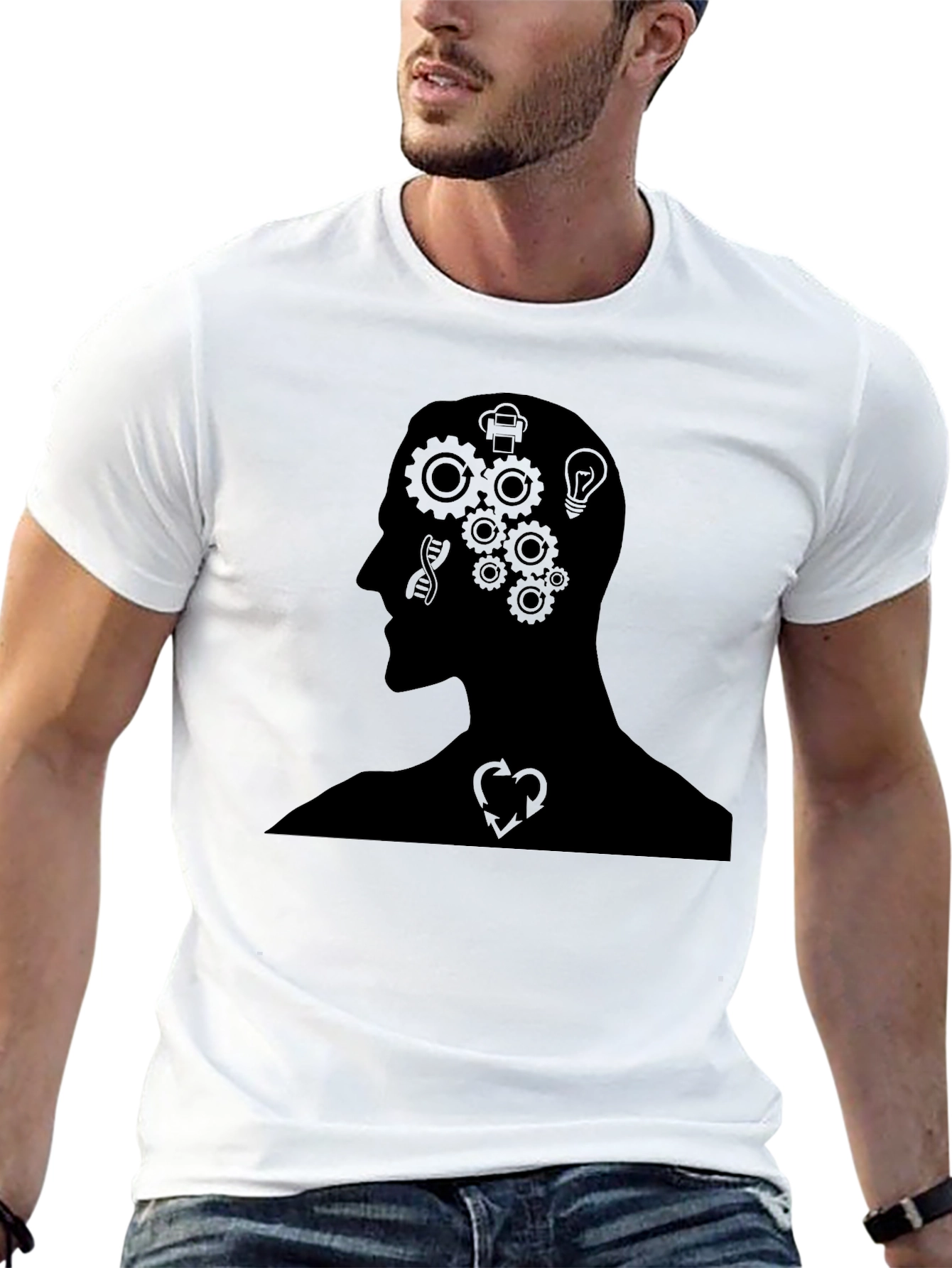 Mind in Motion Black Graphic Tee