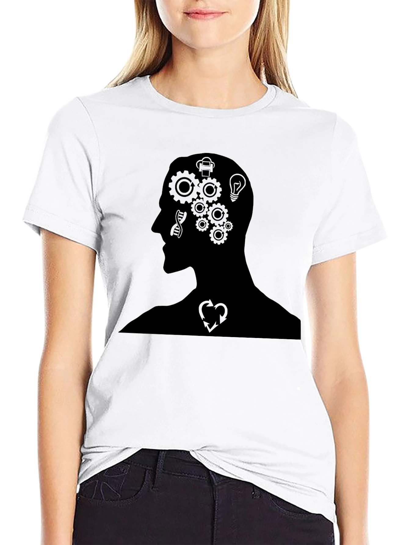 Mind in Motion Black Graphic Tee