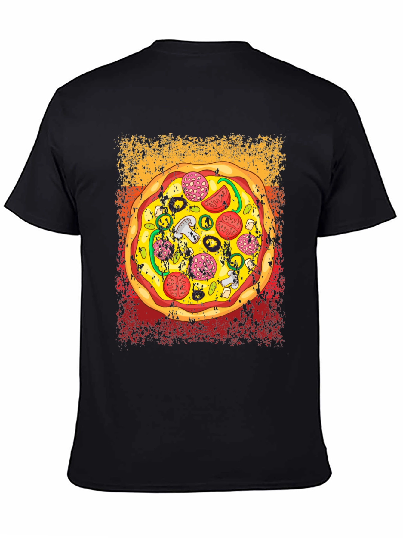 Pizza Graphic T-Shirt - Unisex Crew Neck Tee