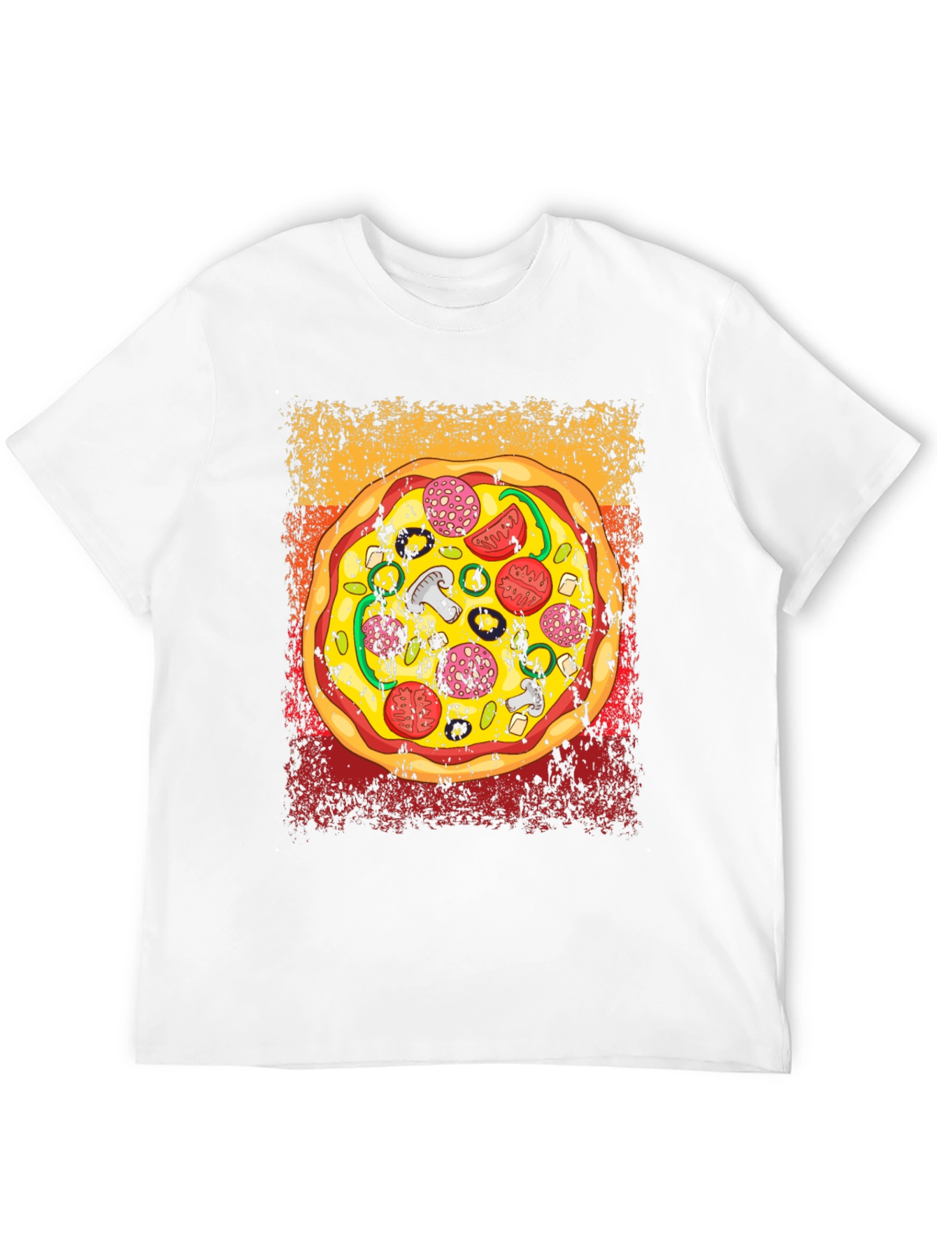 Pizza Graphic T-Shirt - Unisex Crew Neck Tee