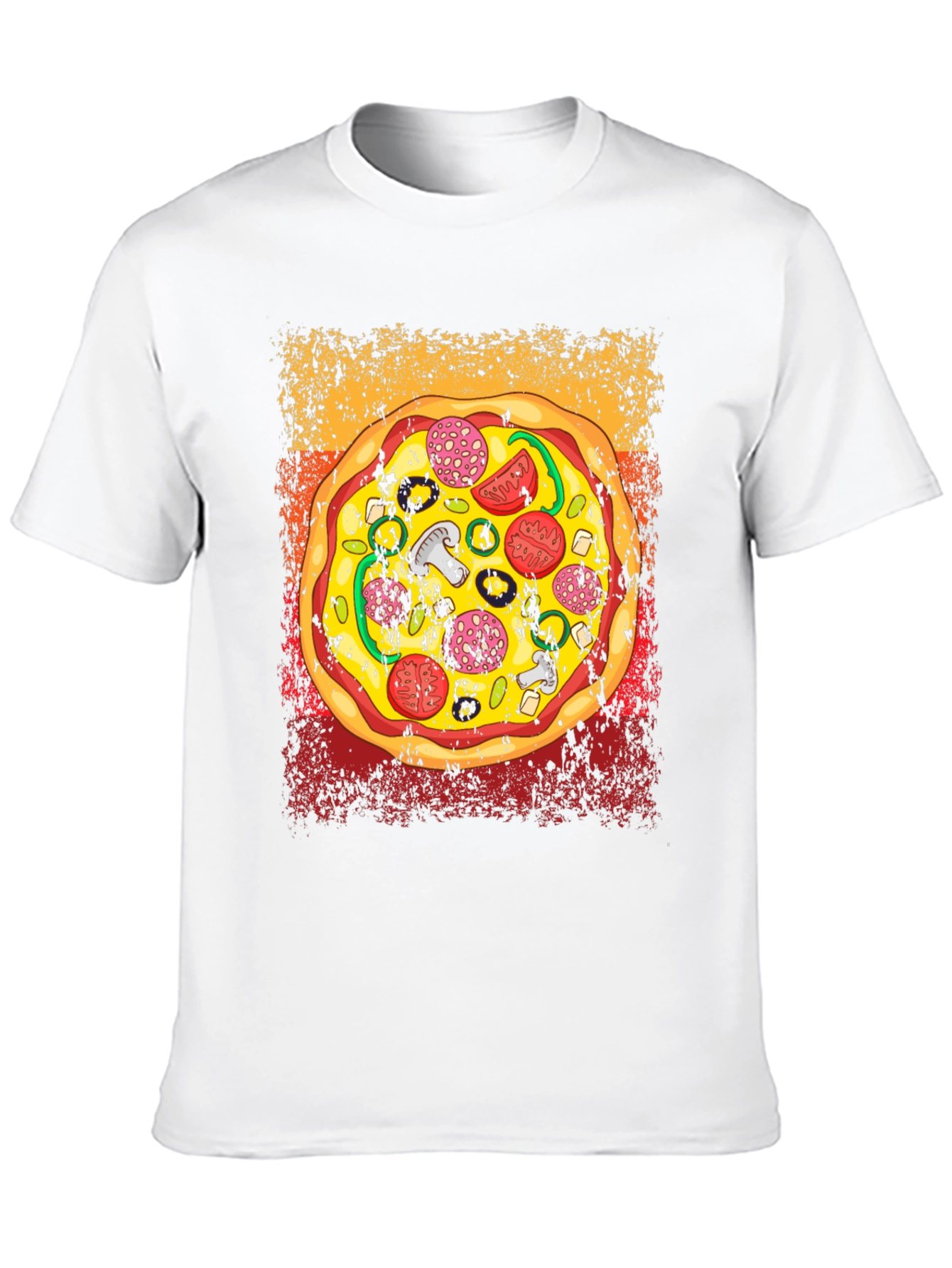 Pizza Graphic T-Shirt - Unisex Crew Neck Tee